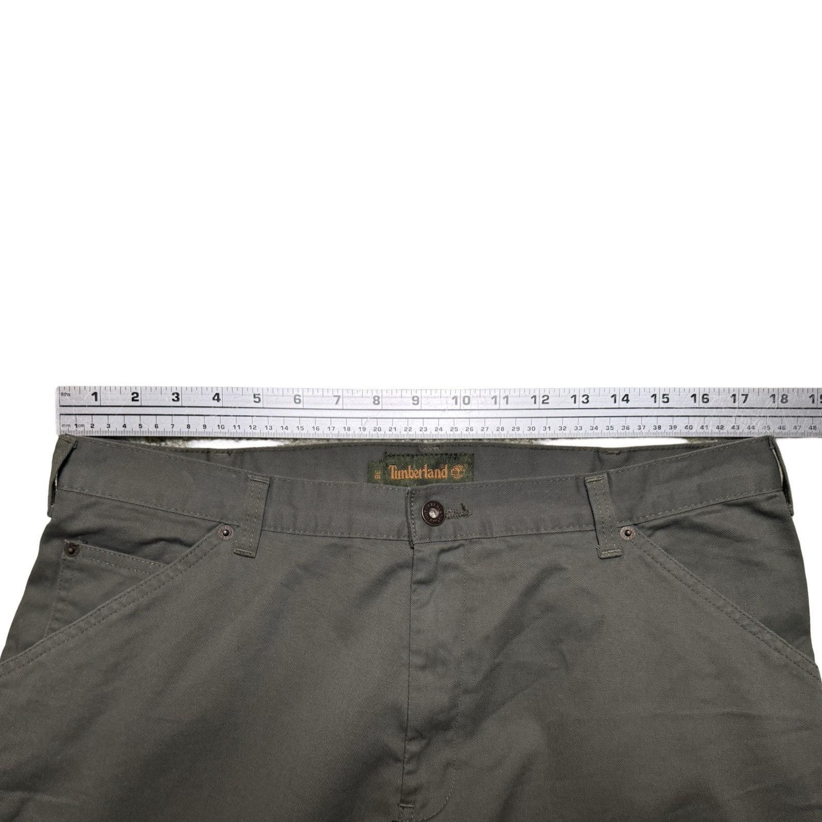 Timberland Timberland Straight Twill Gray Wash Cargo Shorts Baggy 36 Size US 36 / EU 52 - 4 Thumbnail