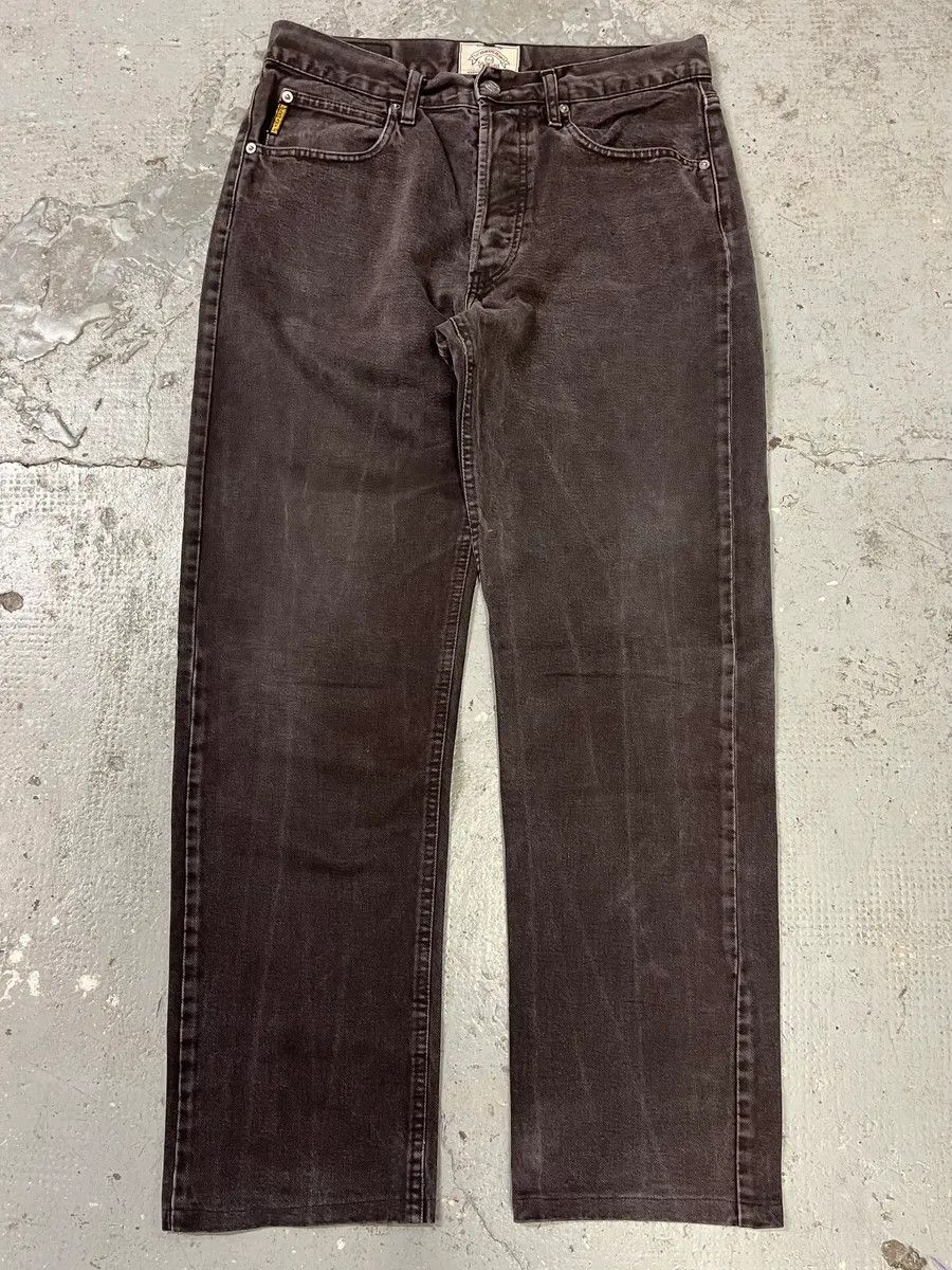 Armani × Vintage 1990s Armani Faded Brown Denim Jeans Size US 32 / EU 48 - 1 Thumbnail