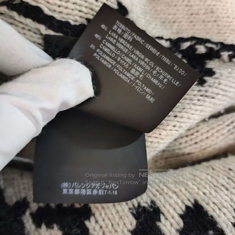 Balenciaga Balenciaga Full Print Logo Letter Black Sweater Size XS / US 0-2 / IT 36-38 - 6 Thumbnail