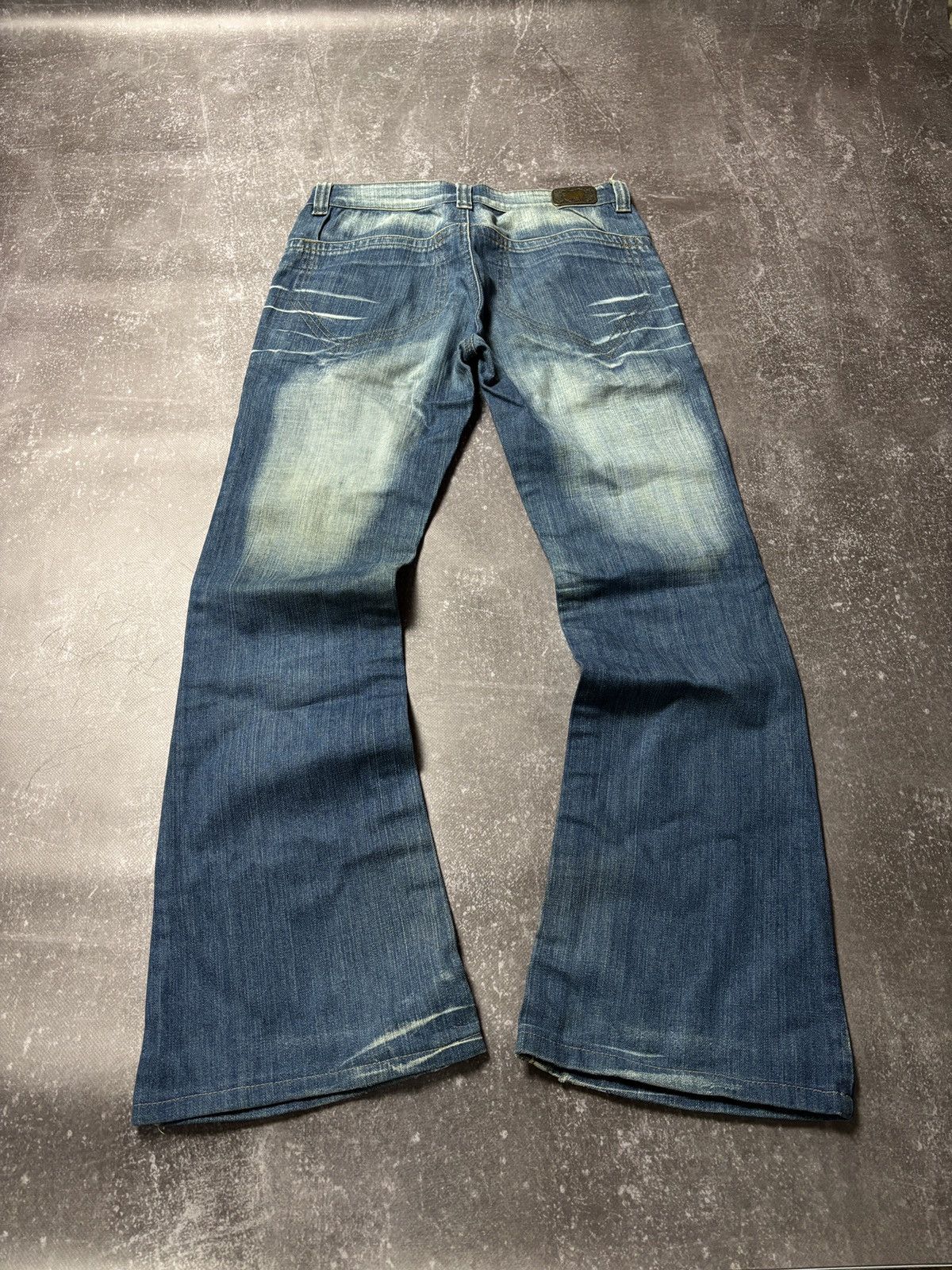 Pre-owned Hysteric Glamour X If Six Was Nine Vintage Flared Fade Y2k Jeans Japan If Six Was Nine Style In Blue