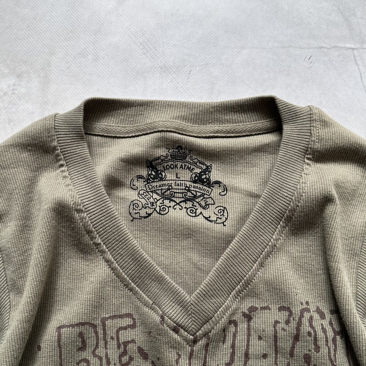 Hysteric Glamour × Undercover Y2K Japan Hysteric Glamour Vibe Ribbed T Shirt Ed Hardy Size L / US 10 / IT 46 - 3 Thumbnail