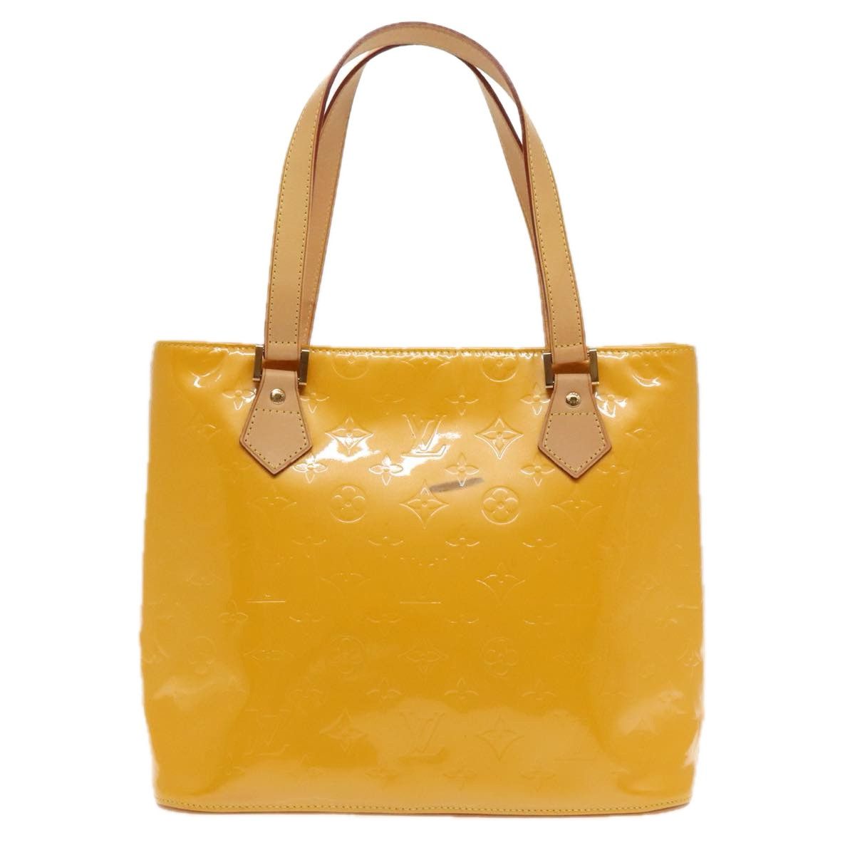 Louis Vuitton Houston Yellow Patent Leather Tote Bag (Pre-Owned) Size ONE SIZE - 1 Thumbnail