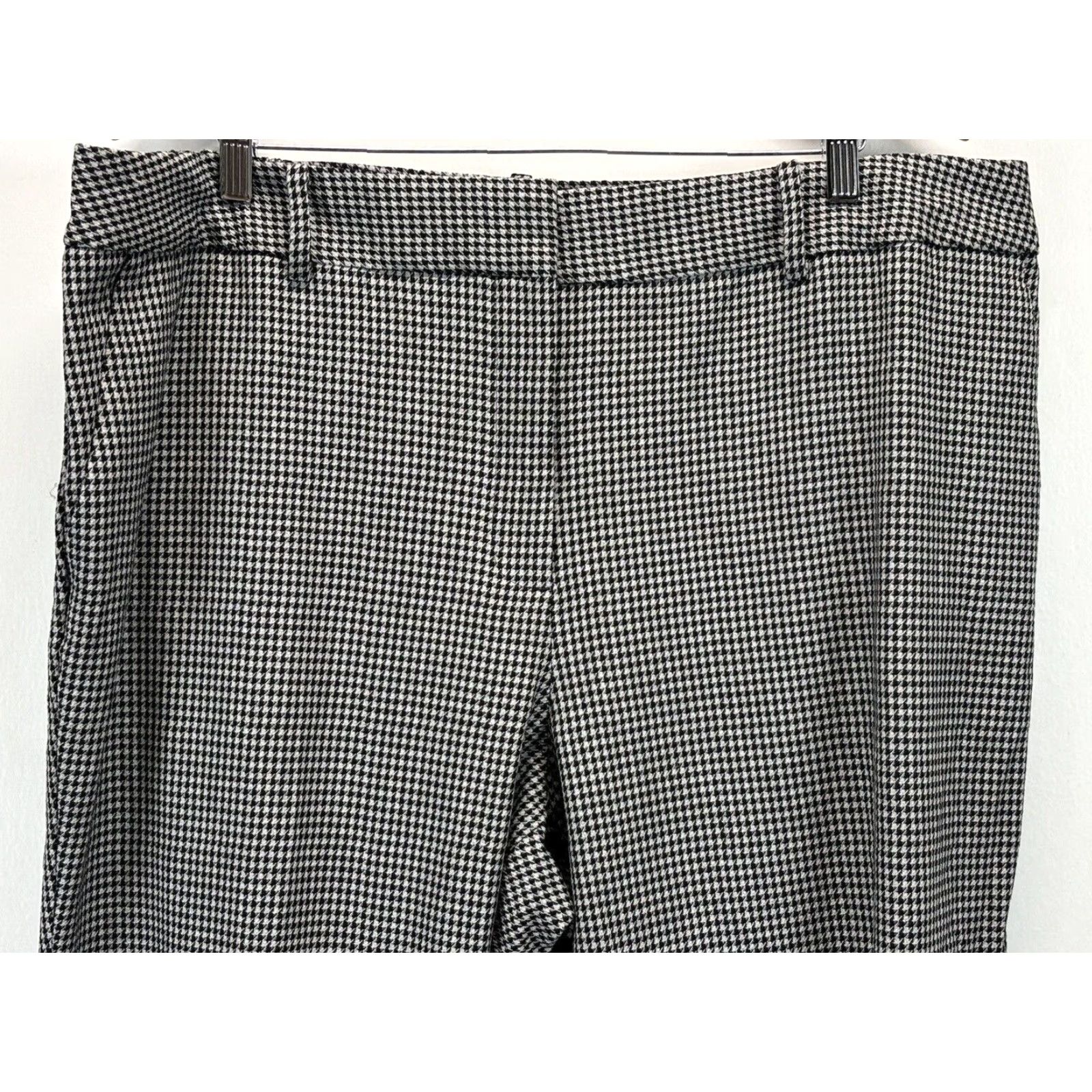 Talbots Talbots High Waist Hampshire Ankle Pants 22W Plus Houndstooth Stretch Size 40" / US 18 - 2 Thumbnail