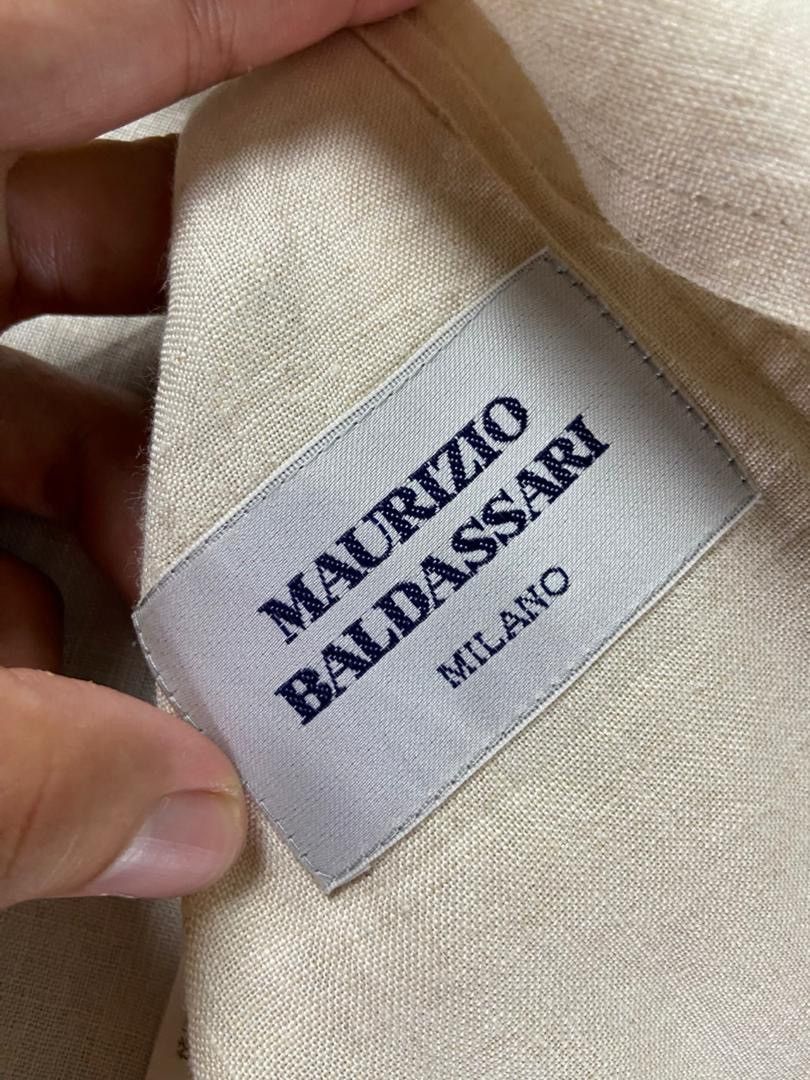 Japanese Brand Maurizio Baldassari Milano Linen Buttoned Jacket (204) Size US S / EU 44-46 / 1 - 3 Thumbnail