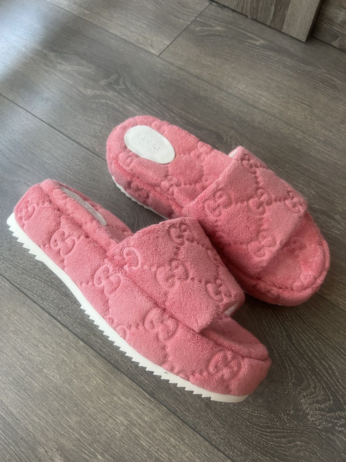 Gucci Gucci platform GG slides Size US 12 / IT 42 - 1 Thumbnail