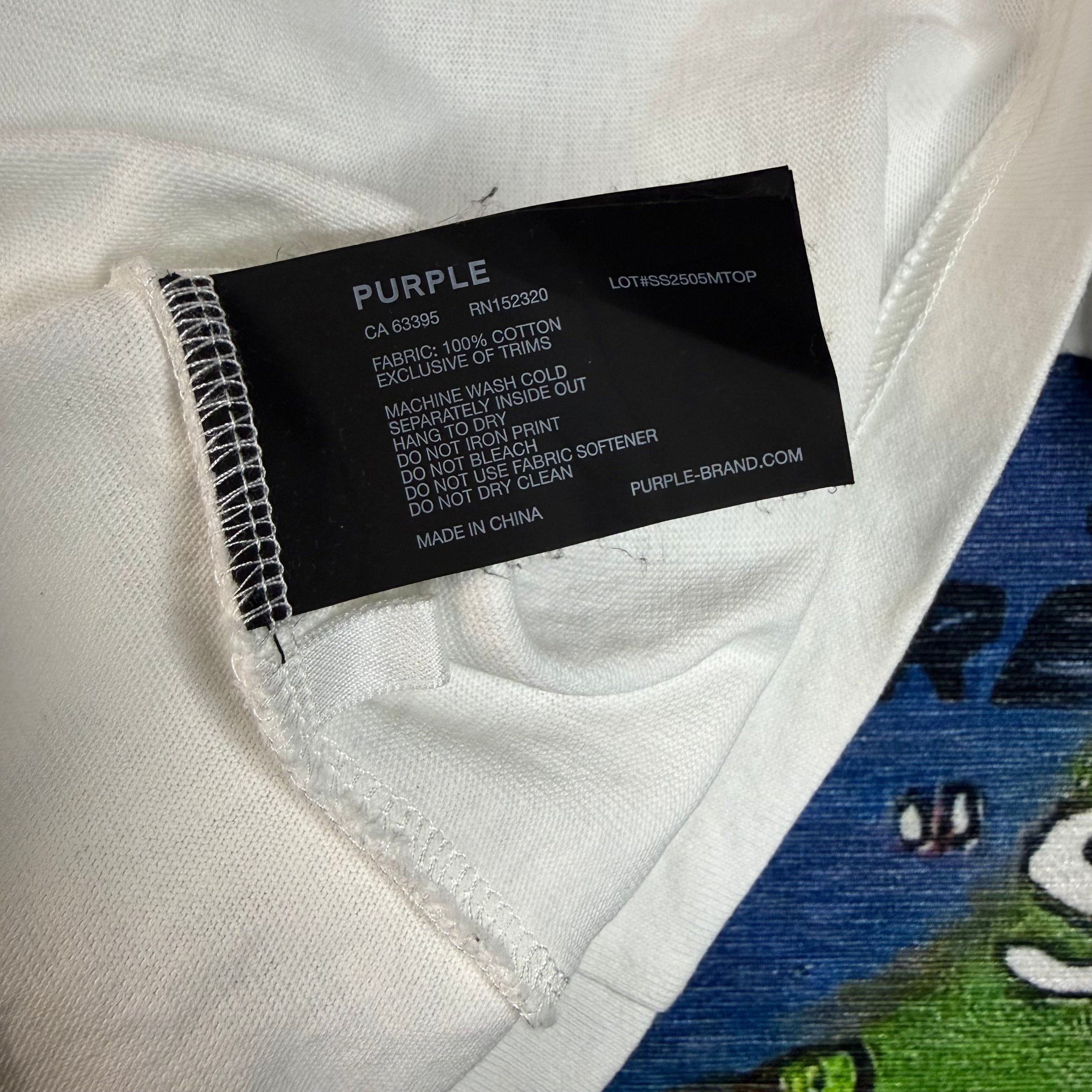 Purple Brand Purple Brand Painted Wordmark Tee Size Small Size US S / EU 44-46 / 1 - 4 Thumbnail