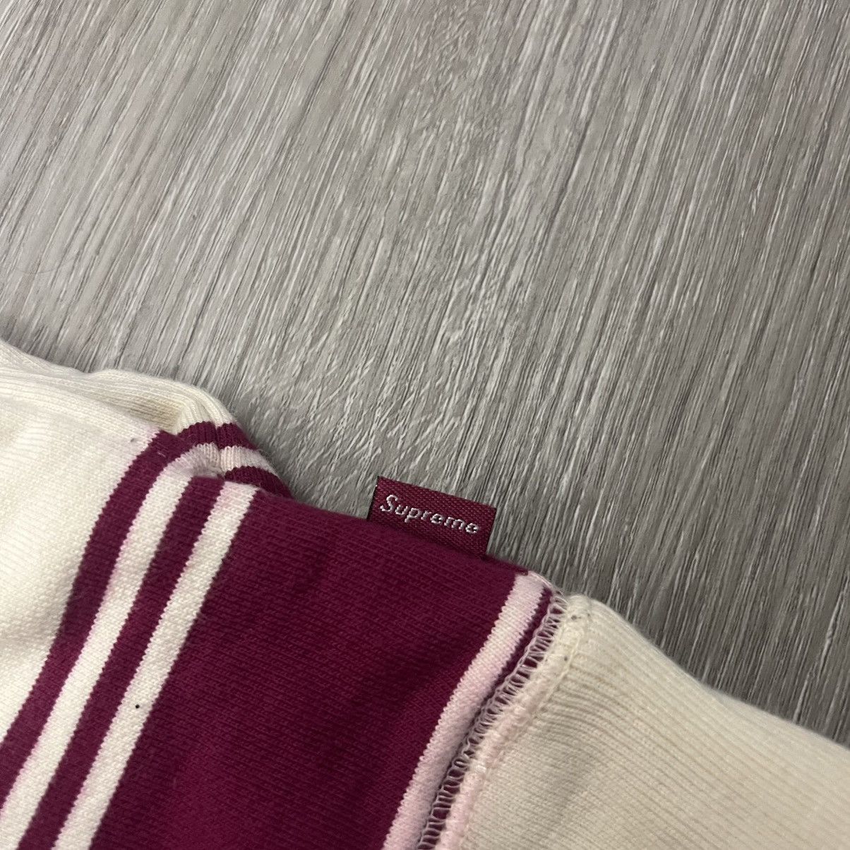 Supreme Supreme Striped Hooded Crewneck FW16 Size US M / EU 48-50 / 2 - 11 Thumbnail