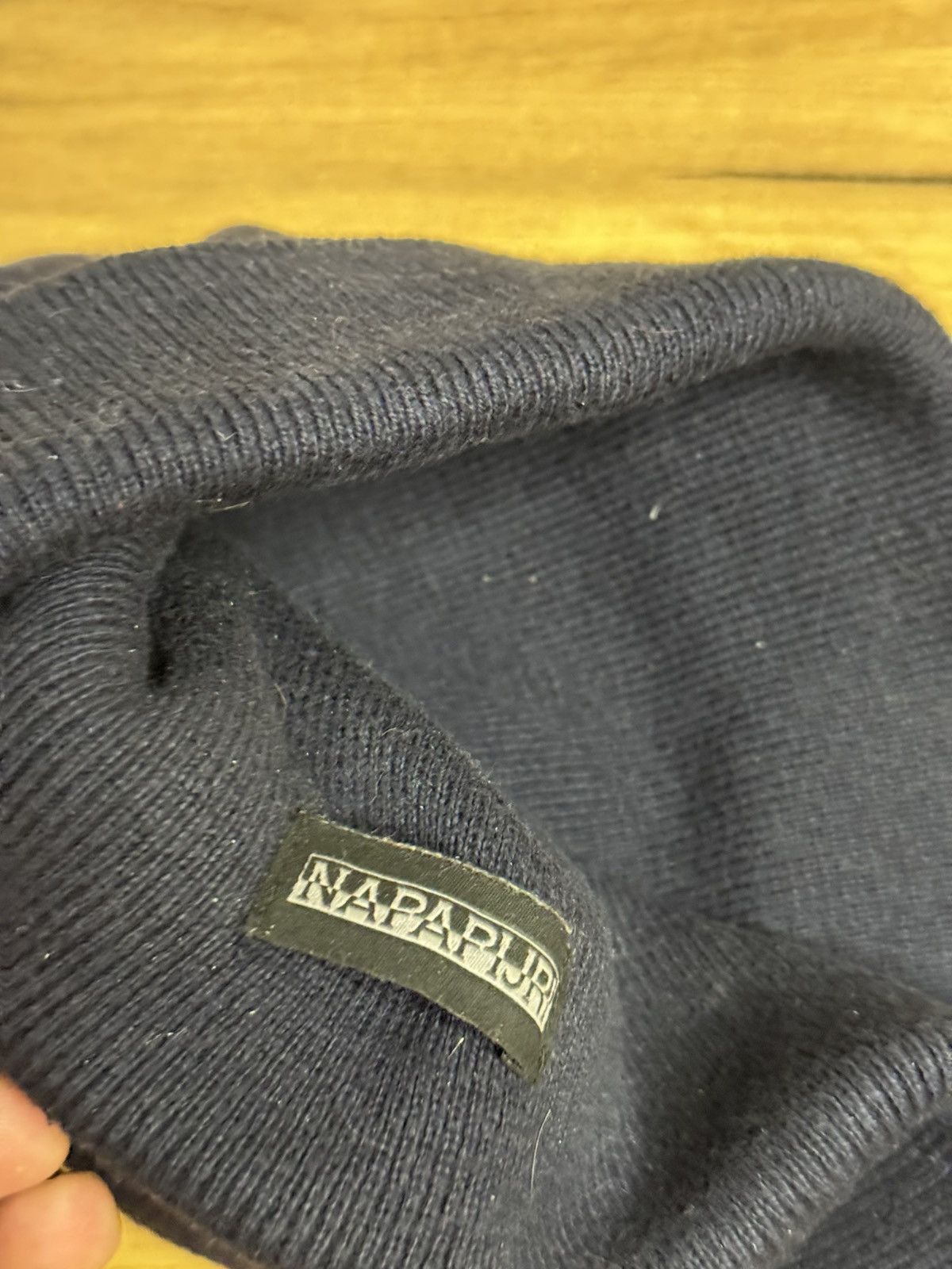Napapijri Napapijri Logo Patch Beanie Hat – One Size – Navy Size ONE SIZE - 3 Thumbnail