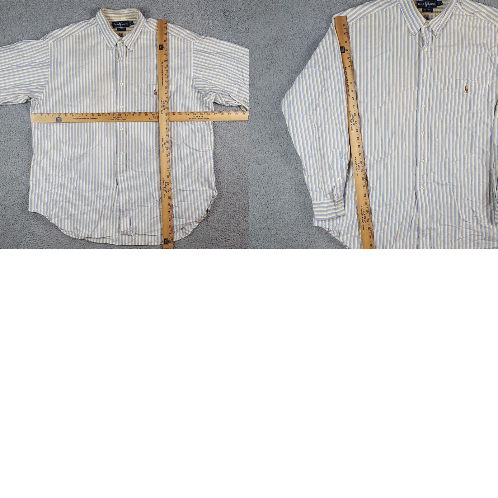 Ralph Lauren VINTAGE Ralph Lauren Striped Preppy Pony Logo Size XL Oversized Button Up Collared Shirt Size US XL / EU 56 / 4 - 8 Thumbnail