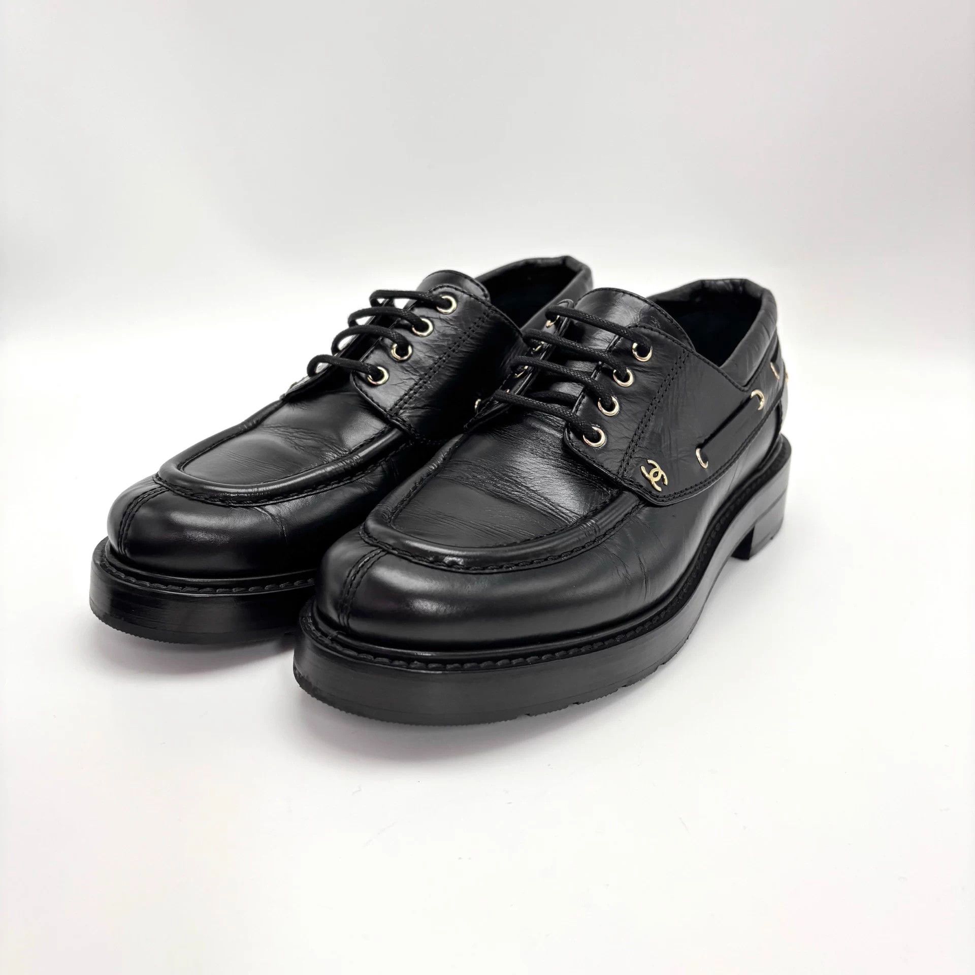 Chanel CHANEL 26C Black Double C Loafer 37 EU Size US 6 / IT 36 - 2 Thumbnail