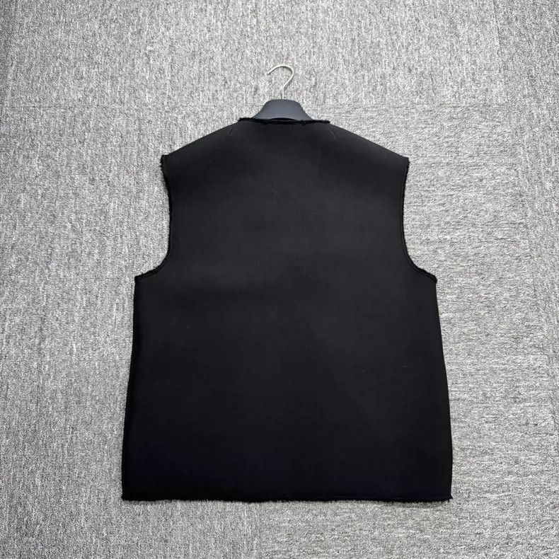Givenchy Givenchy Size48 Solid Color Wool Vest Size US M / EU 48-50 / 2 - 2 Thumbnail