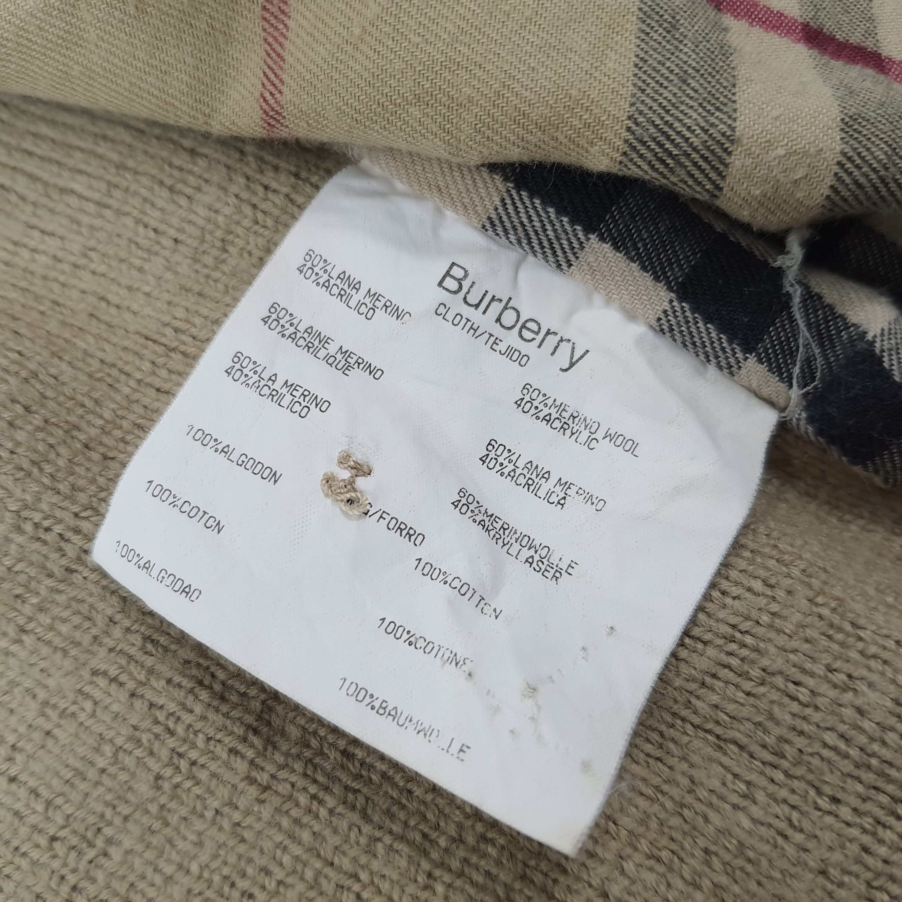 Burberry × Vintage Vintage Burberry Nova Check Knitted Corduroy Style Jacket Size US XL / EU 56 / 4 - 9 Thumbnail