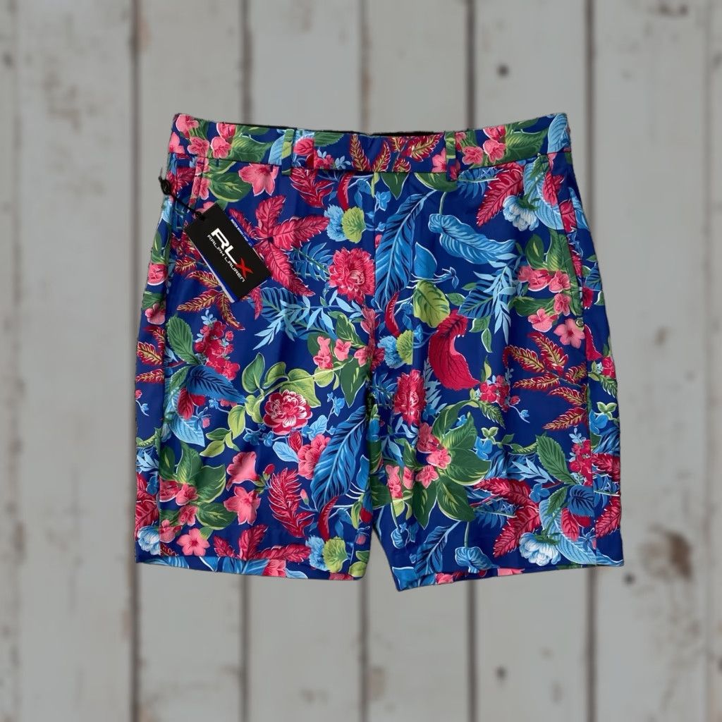 Ralph Lauren RLX Ralph Lauren Shorts Mens Size 32 Blue Floral Golf Casual Tailored Fit NWT Size US 32 / EU 48 - 1 Thumbnail