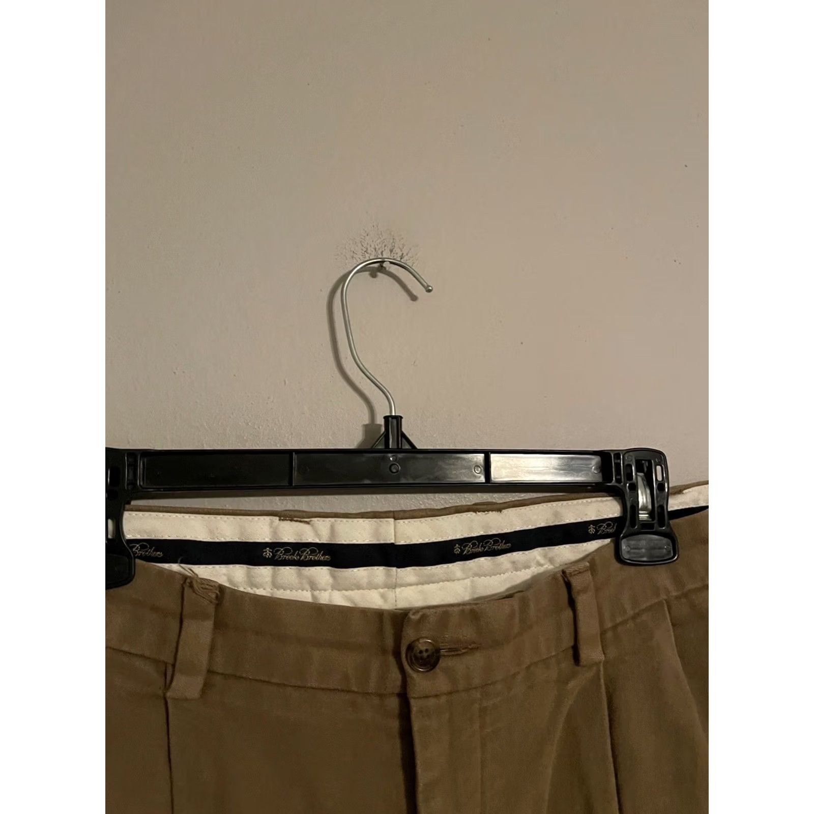 Brooks Brothers Brooks Brothers Elliot Pants Men's 38x30 Beige Chamois Moleskin Pleated Cuffed Size US 38 / EU 54 - 2 Thumbnail