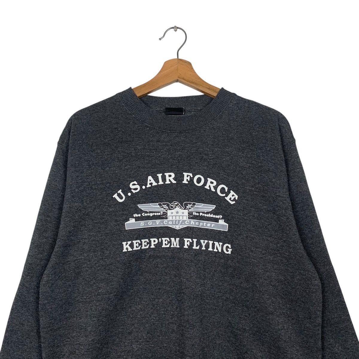 Japanese Brand US Air Force Crewneck Sweatshirt Size US L / EU 52-54 / 3 - 2 Thumbnail
