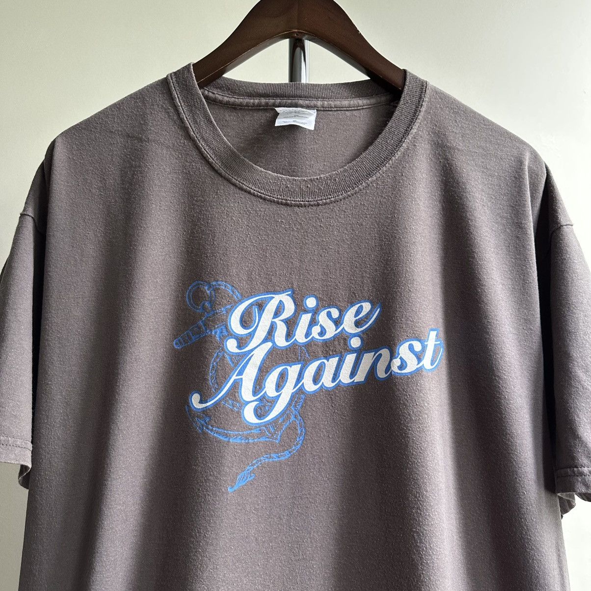 Band Tees × Vintage VINTAGE Y2K RISE AGAINST ROCK BAND TEE Size US XL / EU 56 / 4 - 2 Thumbnail