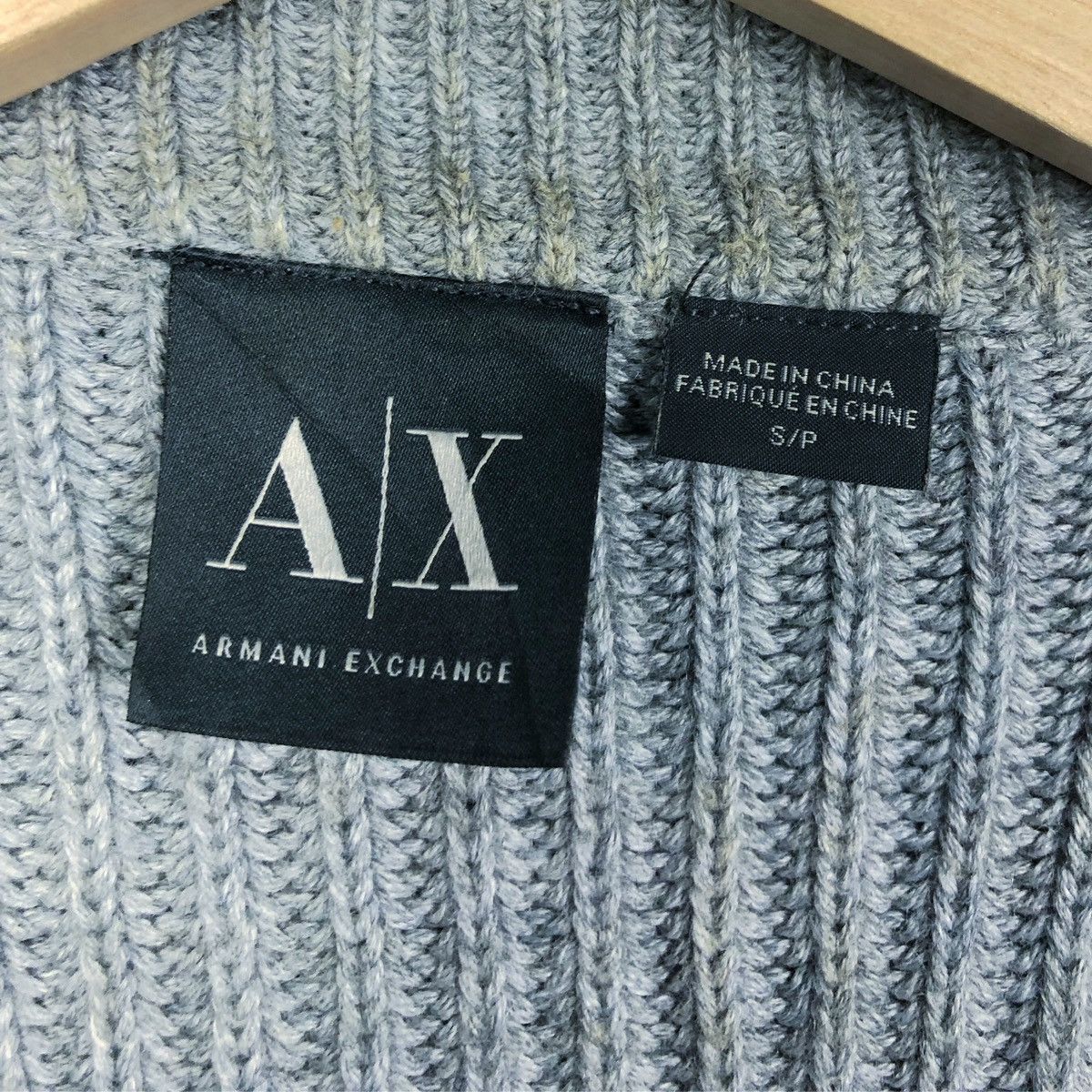Armani Exchange Rare Armani Exchange AX Acrylic Knitwear Zipper Sweatshirt Size US S / EU 44-46 / 1 - 9 Thumbnail