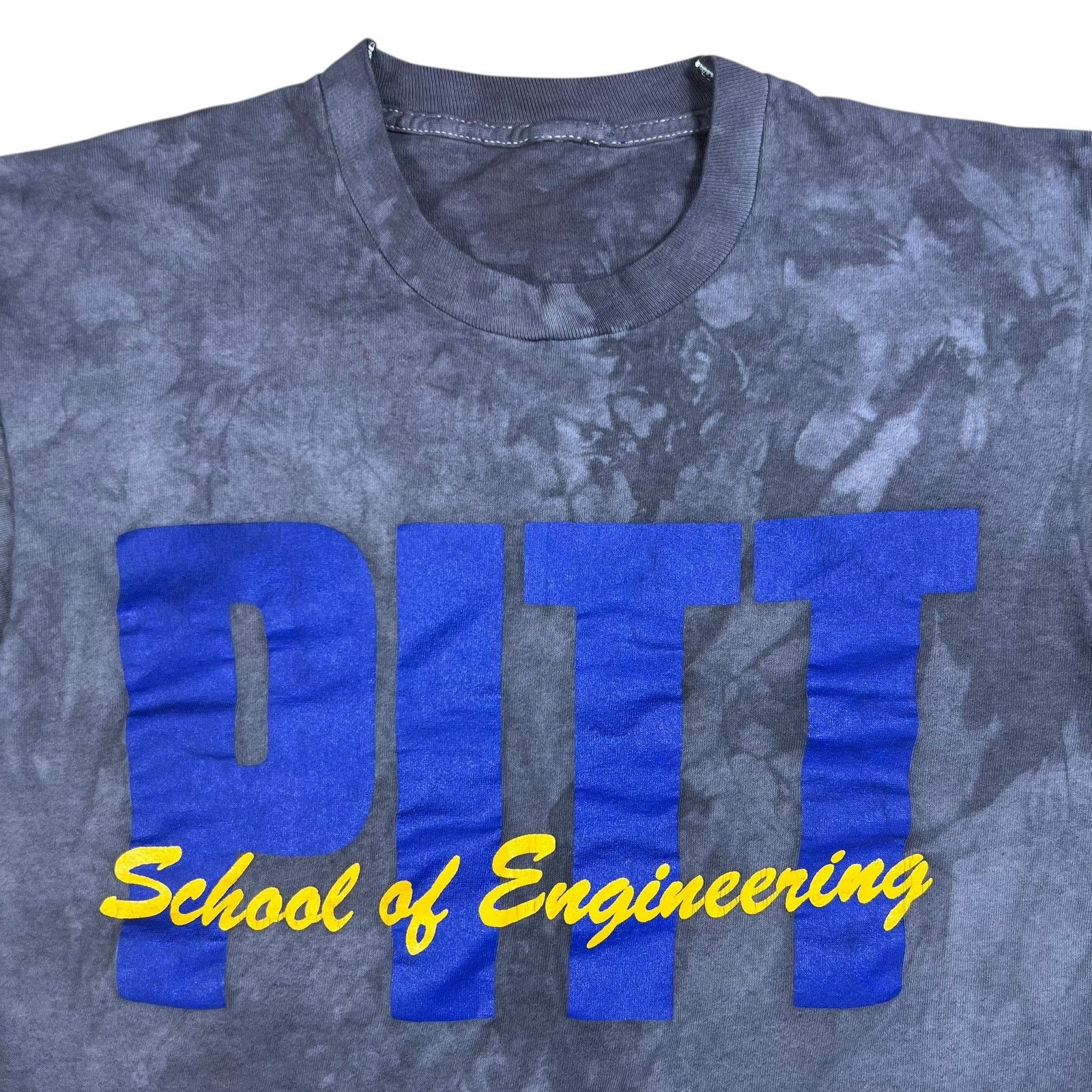 Vintage 90s Pitt Engineering University of Pittsburgh over dye tee Size US M / EU 48-50 / 2 - 2 Thumbnail