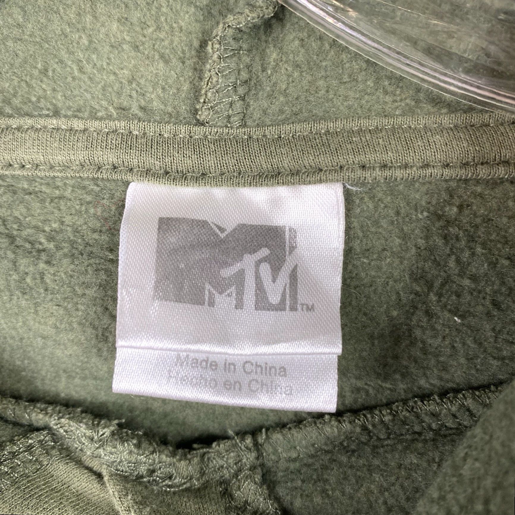 Etro MTV Cropped Hoodie Sweatshirt Womens Size S Green Long Sleeve Cotton Retro Music Size S / US 4 / IT 40 - 3 Thumbnail