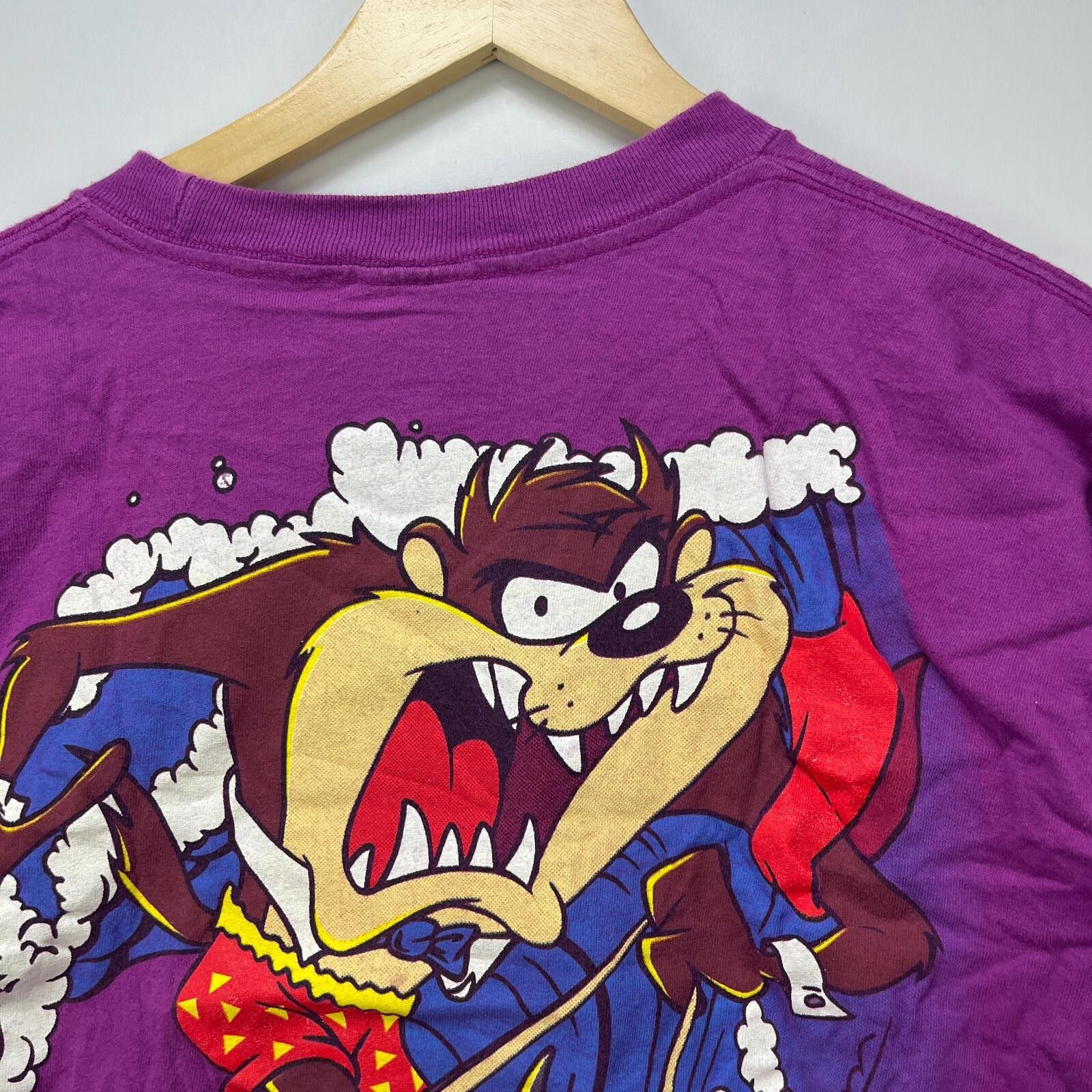 Other Vintage 90s Taz Looney Tunes Shark T-Shirt Large Size US L / EU 52-54 / 3 - 3 Thumbnail