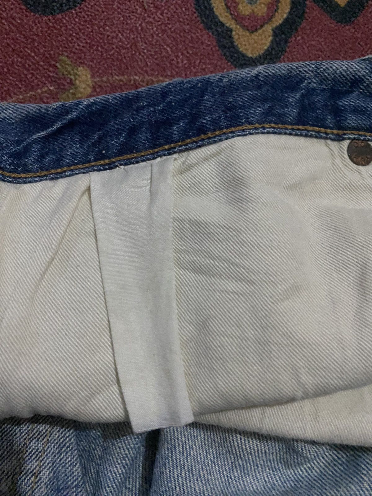 RRL Ralph Lauren 🔥RARE🔥🔥Vintage Double RL Distressed Denim Pants Size US 34 / EU 50 - 15 Thumbnail