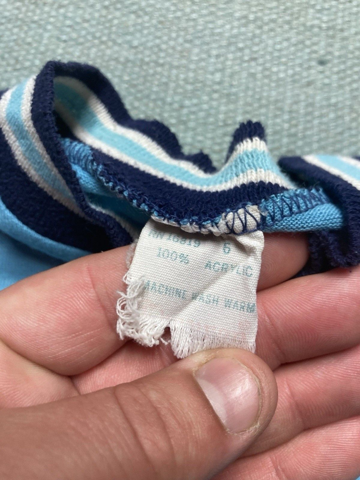 Vintage 60s tshirt light blue soft acrylic boys 6 womens XS Baby tee Size XS / US 0-2 / IT 36-38 - 6 Thumbnail