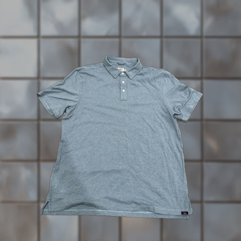 Faherty Faherty Polo Shirt Movement Collection Striped Knit Blue XL Men’s Shirt Size US XL / EU 56 / 4 - 1 Thumbnail
