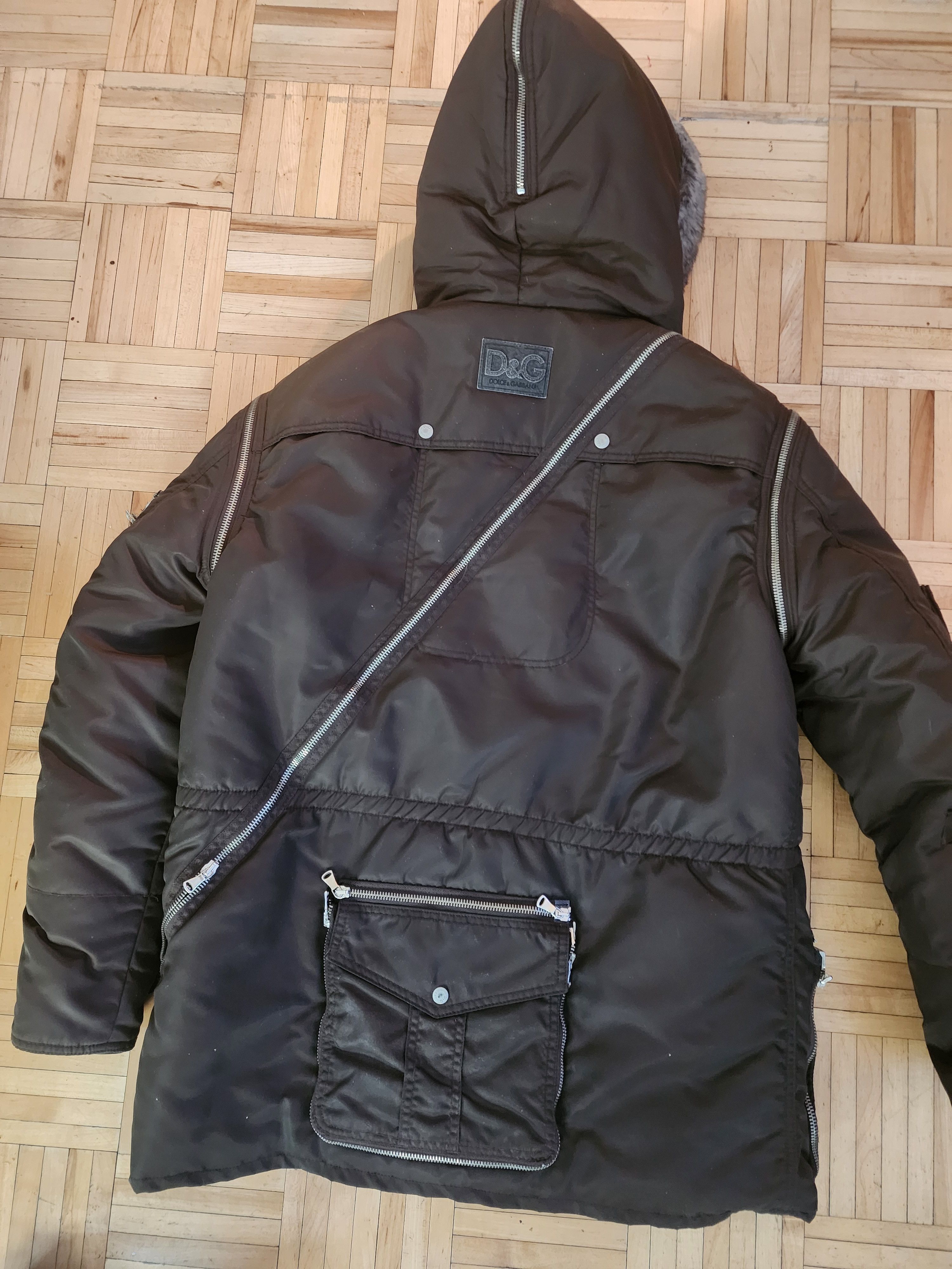 Dolce & Gabbana SURVIVAL MULTIZIP NYLON PARKA CH 44" Size US L / EU 52-54 / 3 - 2 Thumbnail