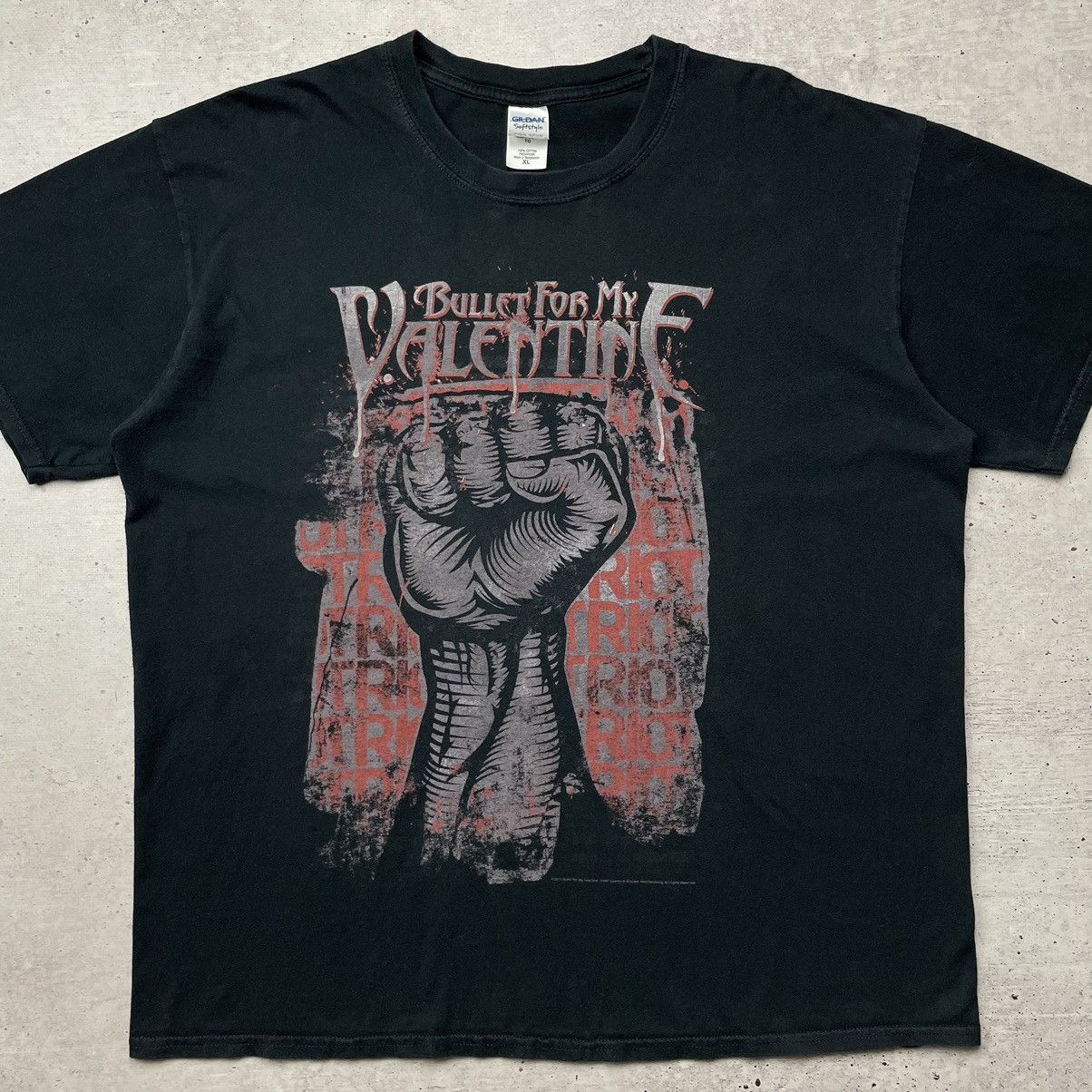 Band Tees × Vintage Vintage Y2k Bullet For My Valentine Rare T-shirt Size US XL / EU 56 / 4 - 1 Thumbnail