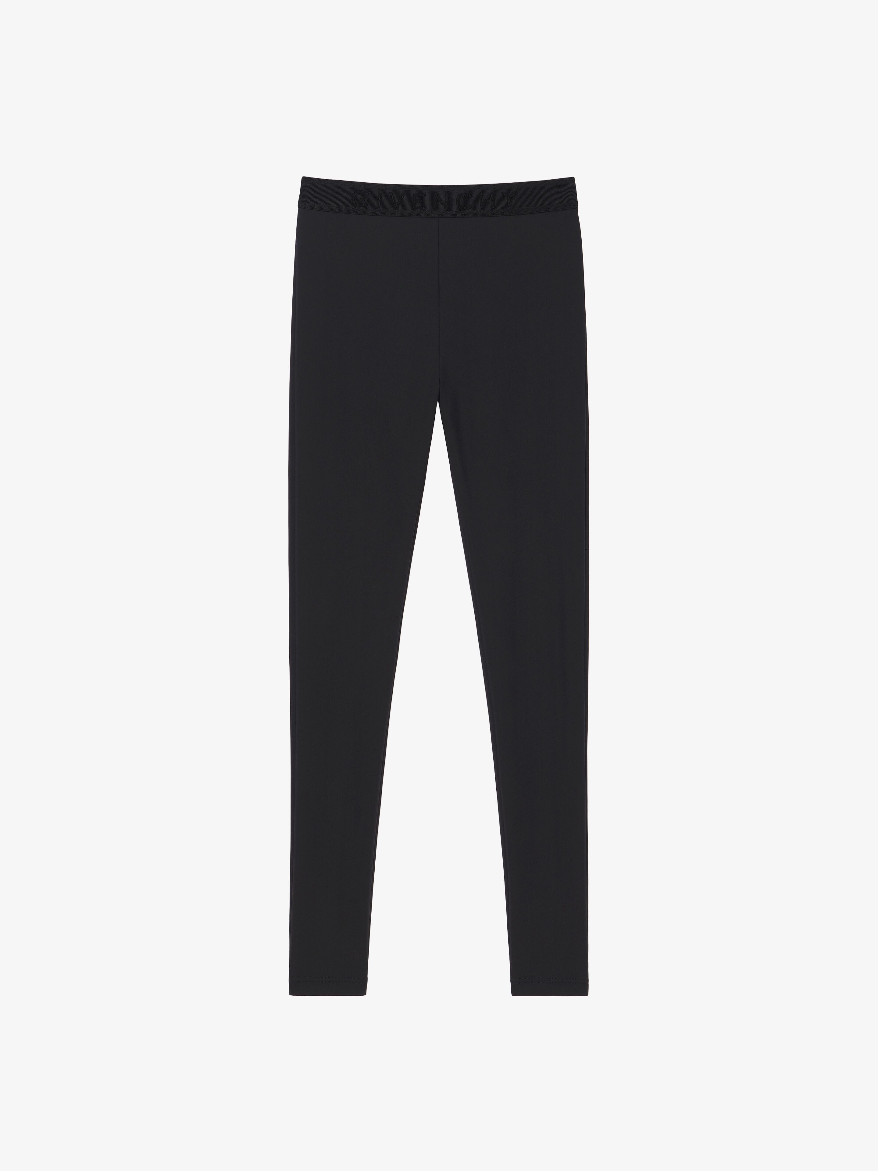 o1w1db10825 Legging Jaquard Elastic On The Waist in Black