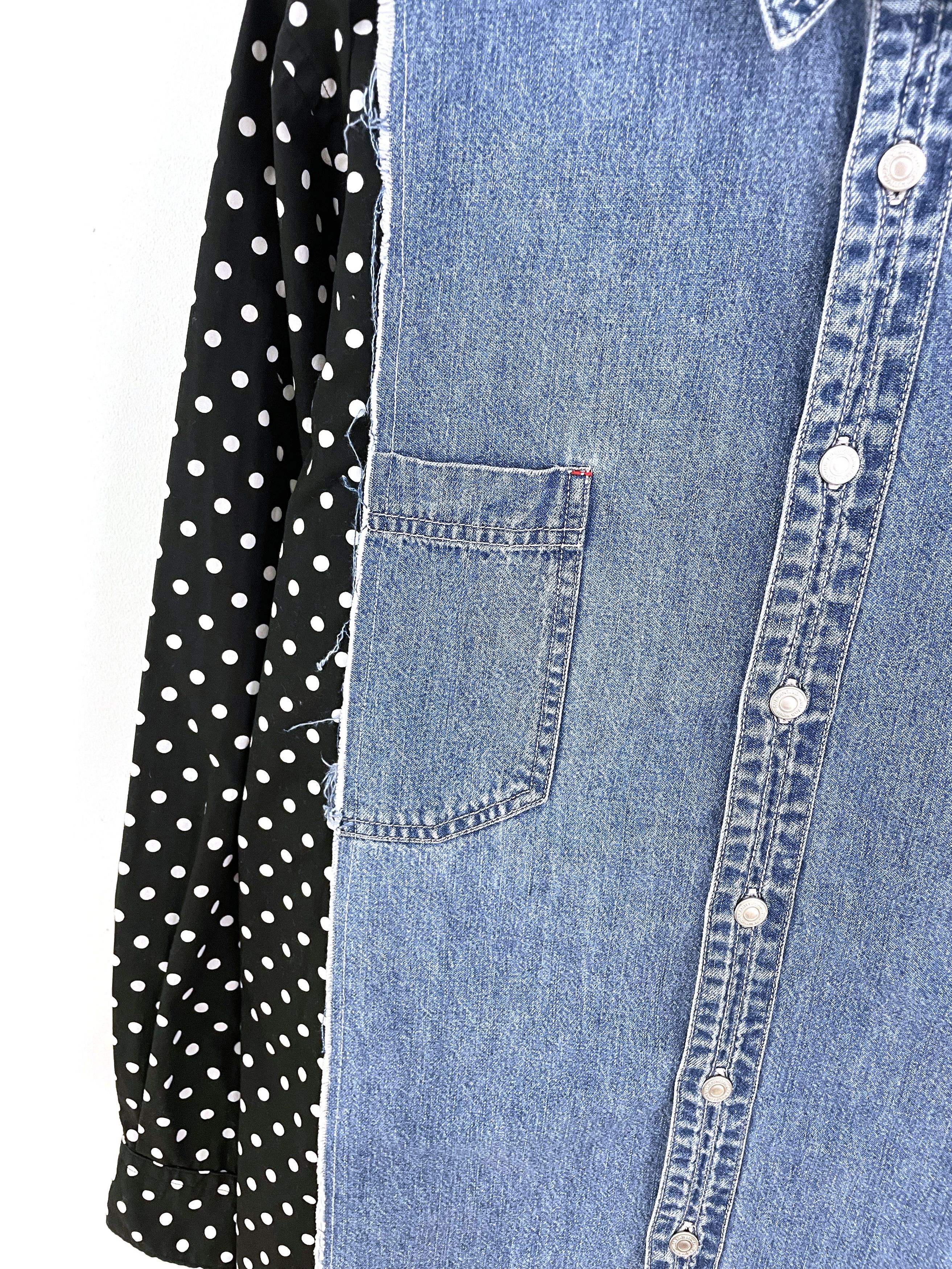 Comme des Garcons 2014 Hybrid Denim Shirt Size US L / EU 52-54 / 3 - 6 Thumbnail