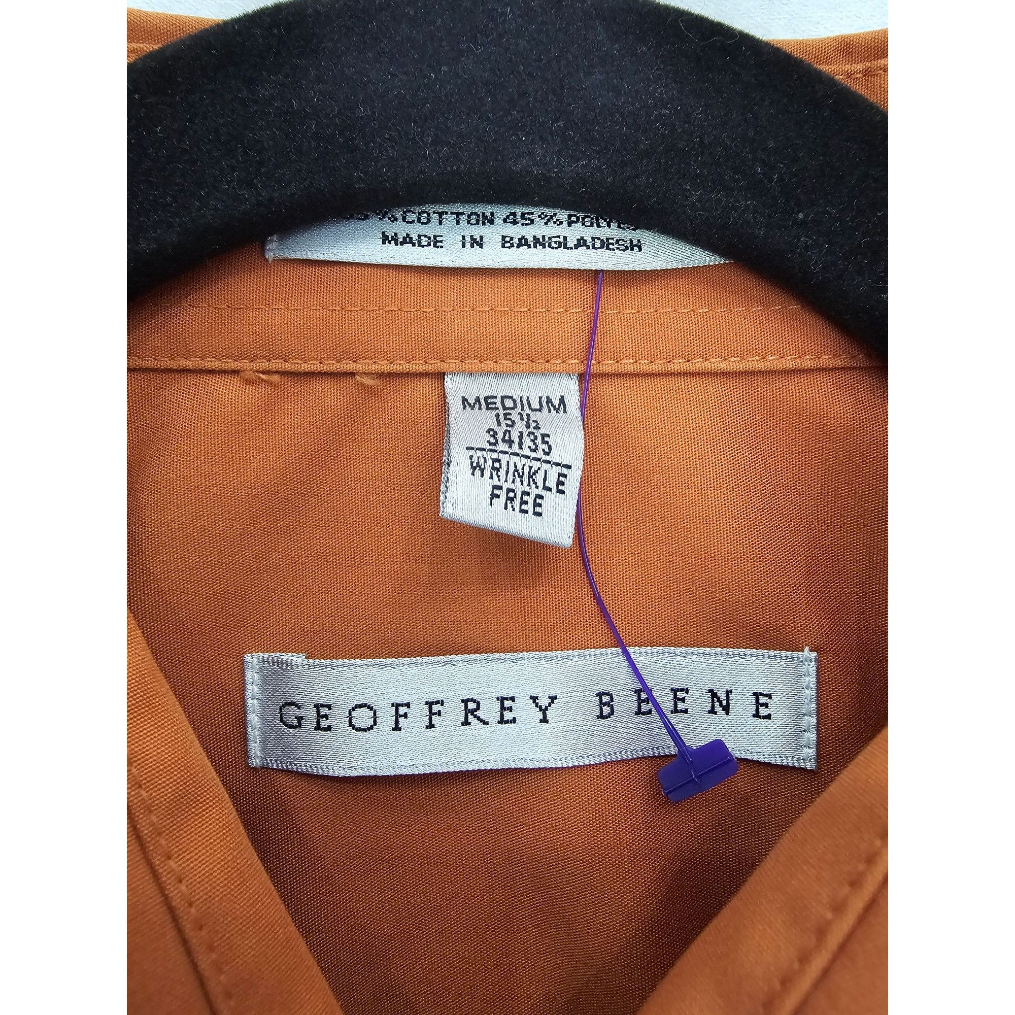 Other Geoffrey Beene Men's Wrinkle-Free Dress Shirt Size M Rust Or Size US M / EU 48-50 / 2 - 2 Thumbnail