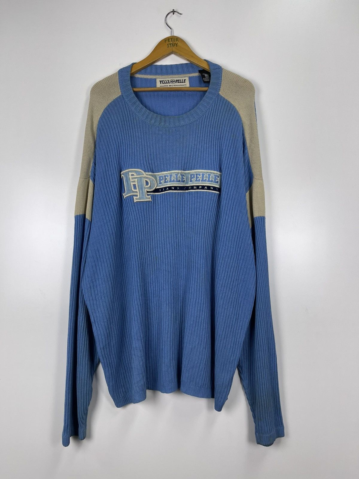 Marc Buchanan × Pelle Pelle × Vintage Pelle Pelle Marc Buchanan knit Sweater Size US XXL / EU 58 / 5 - 2 Thumbnail