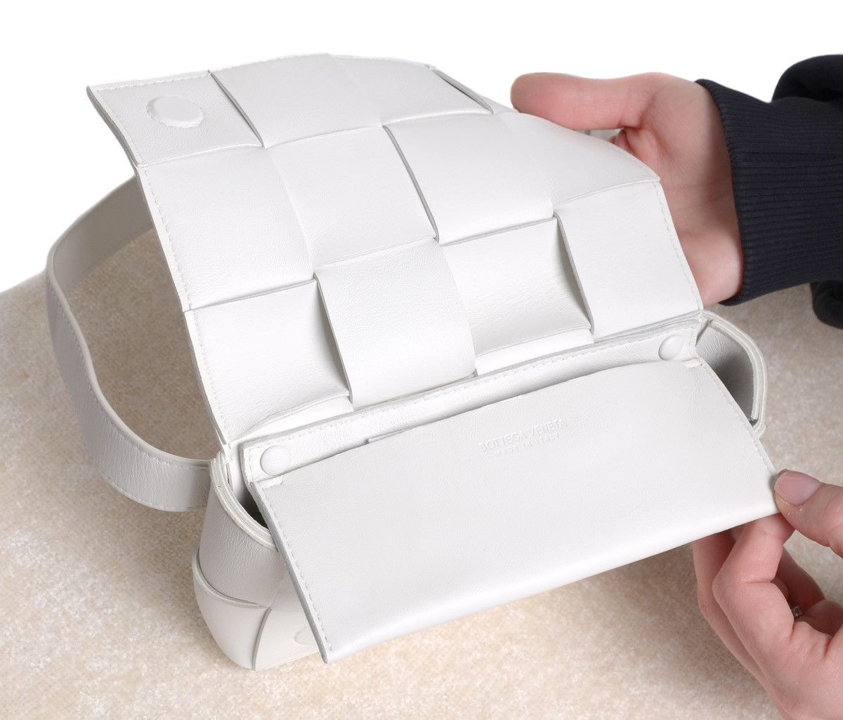 Bottega Veneta Bottega Veneta Cassette White Waist Bag Size ONE SIZE - 10 Thumbnail
