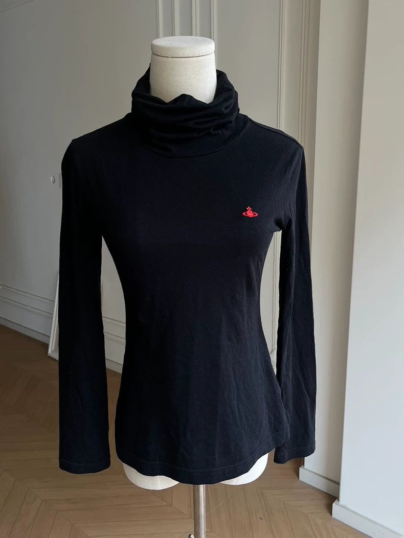Vivienne Westwood Vivienne Westwood High Neck Long Sleeve Top - dmc Size US M / EU 48-50 / 2 - 1 Thumbnail