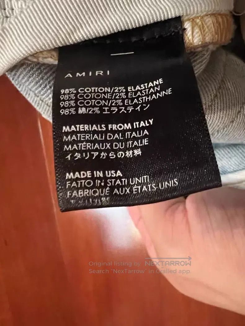 Amiri Amiri Classic basic light washed blue denim jeans size 32 Size US 32 / EU 48 - 4 Thumbnail