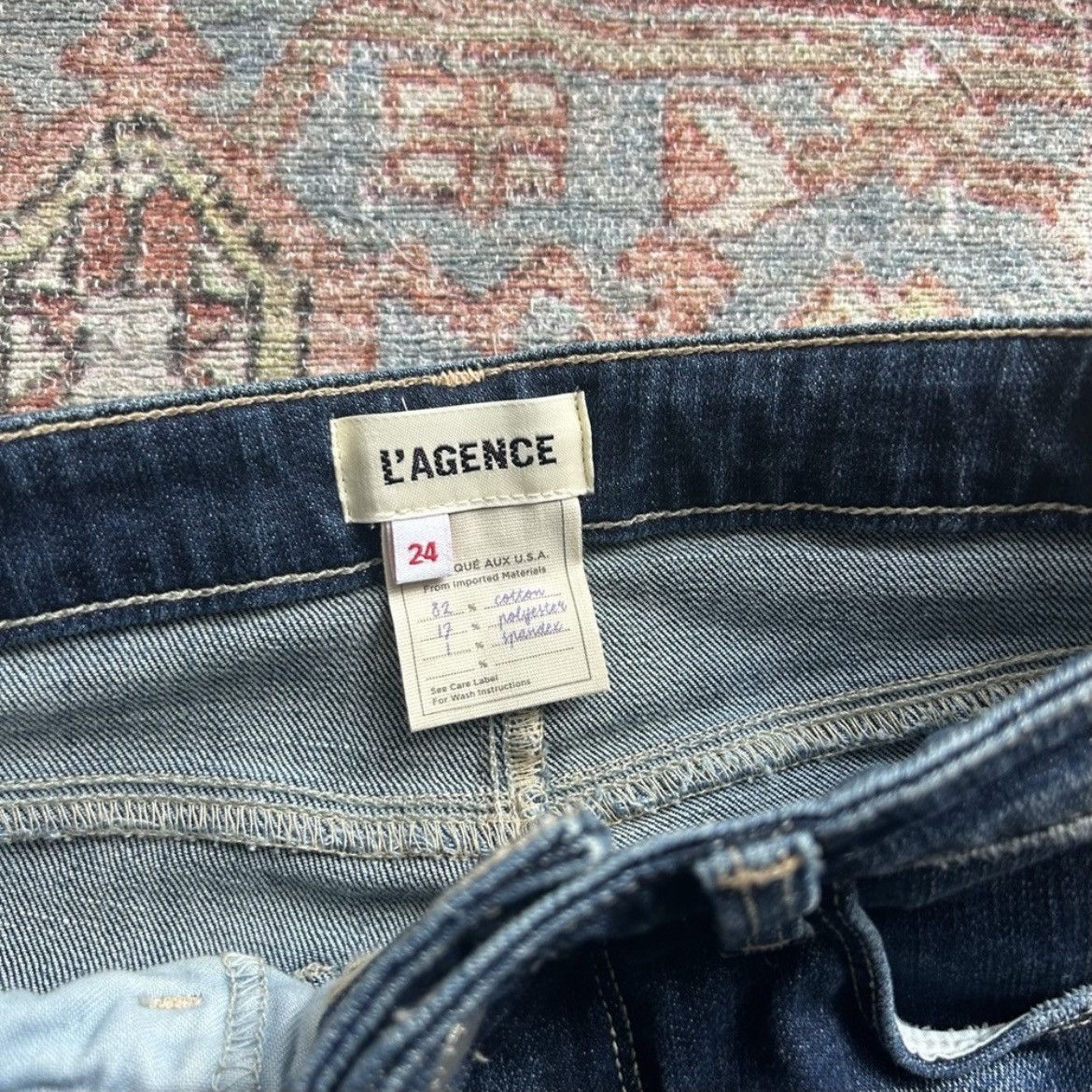L'AGENCE L’Agence Ruth High Rise Straight Jean in Atwood Size 24 Size 24" / US 00 / IT 34 - 3 Thumbnail