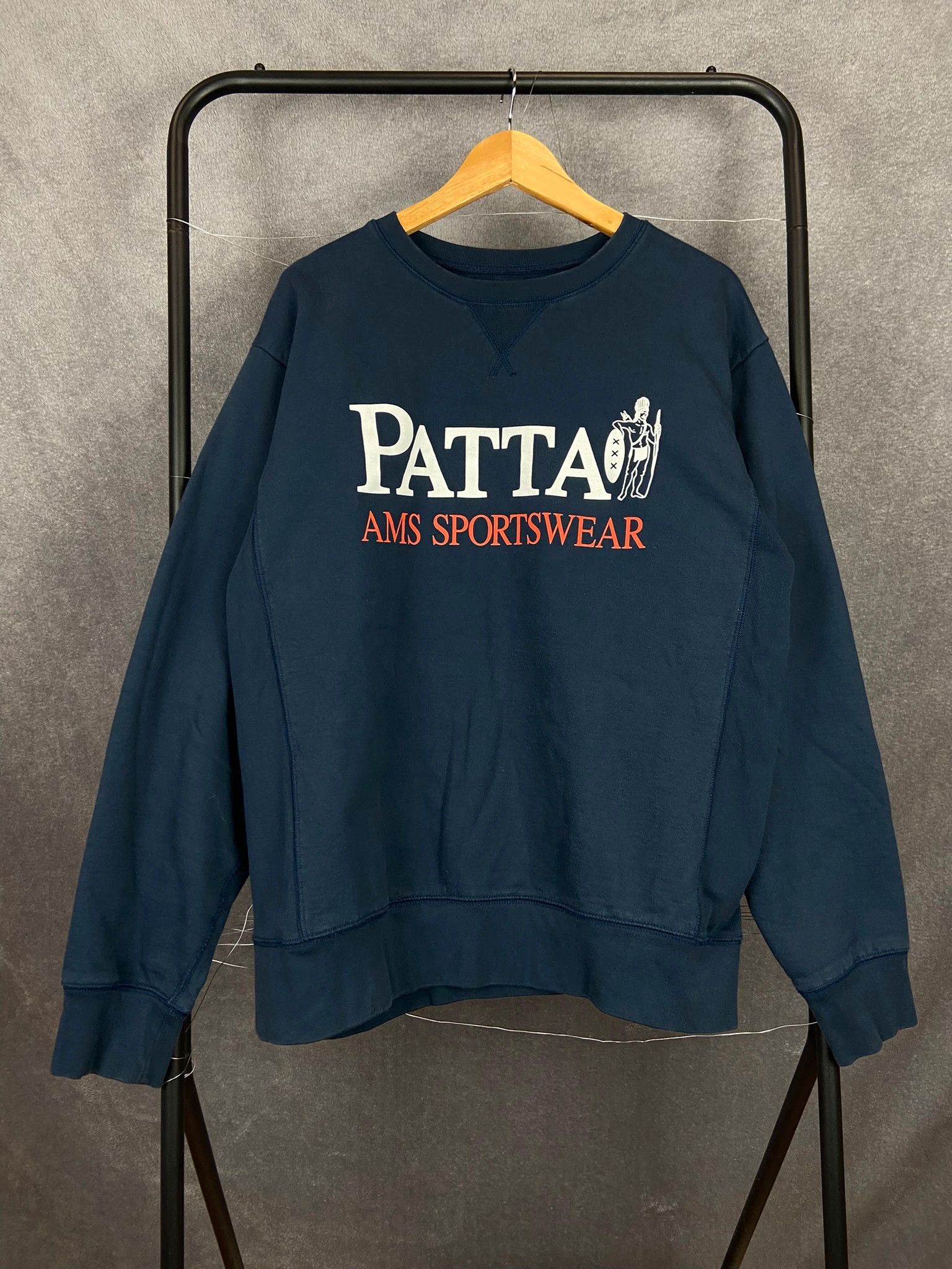 Patta Patta AMS Sportswear Navy Sweatshirt XXL | Amsterdam Size US XXL / EU 58 / 5 - 1 Thumbnail