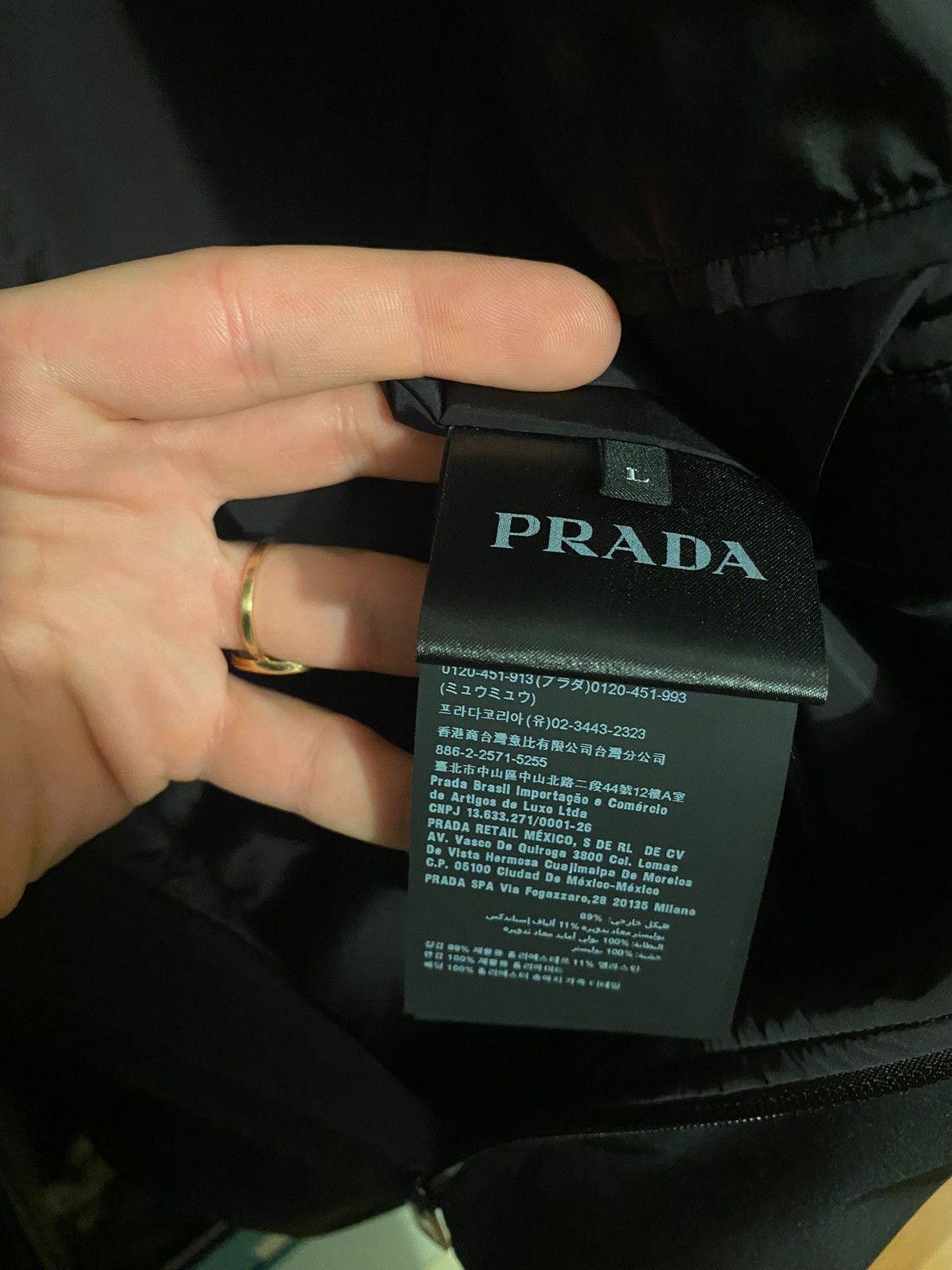 Prada Prada Polyester Shirt Light Jacket Size US L / EU 52-54 / 3 - 9 Thumbnail