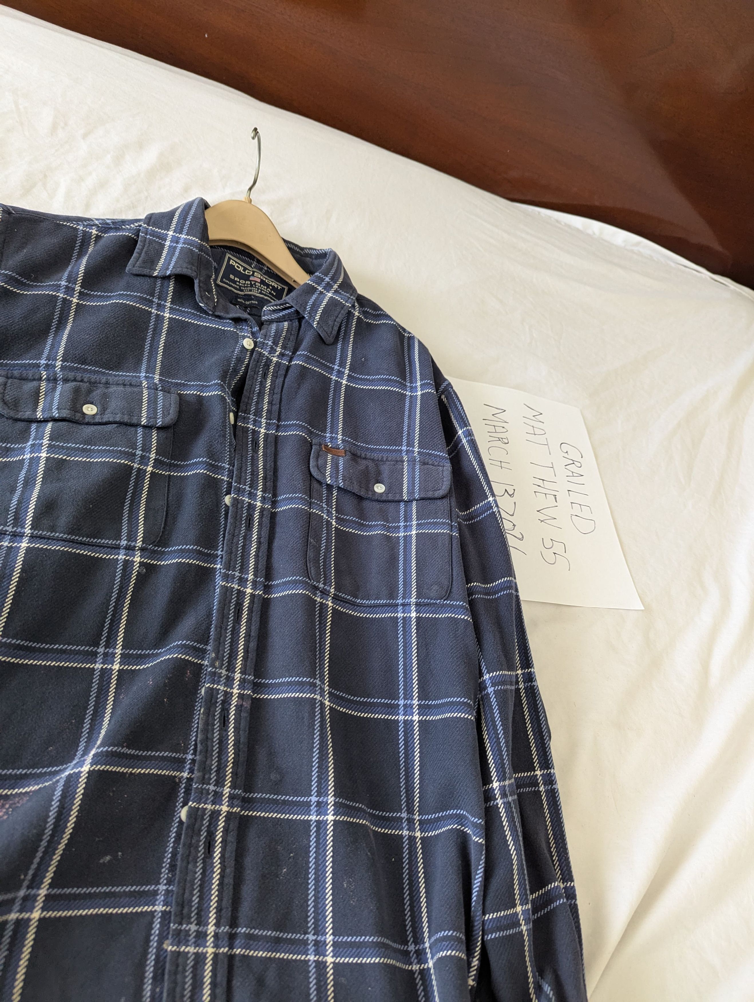 Polo Ralph Lauren Polo Sport, cotton flannel shirt Size US L / EU 52-54 / 3 - 1 Thumbnail