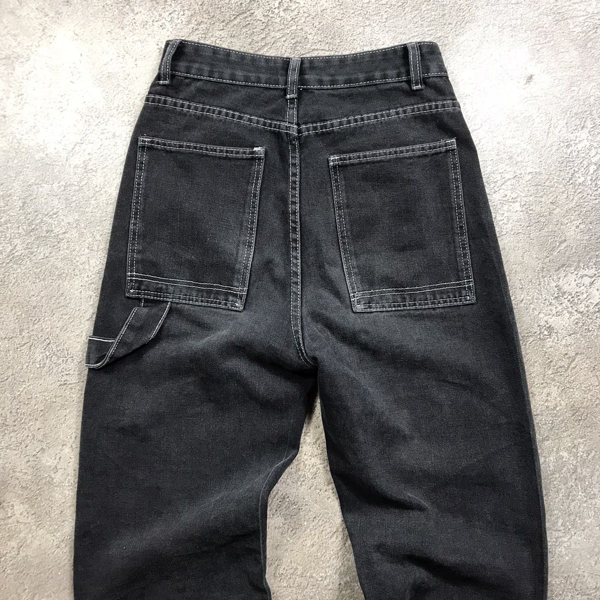 Vintage Vintage 90s Distressed Baggy Jeans Skeleton Print Skate 26 Size 26" / US 2 / IT 38 - 6 Thumbnail