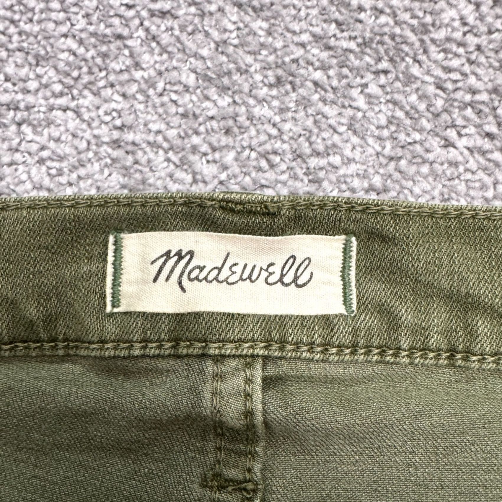 Madewell Madewell Jeans Womens 27 High Rise Skinny Denim Green Olive 10" Inseam 26" Belt Loops 5-Pocket City Grunge Outdoor Jeans Mens Womens Girls Size 27" / US 4 / IT 40 - 7 Thumbnail