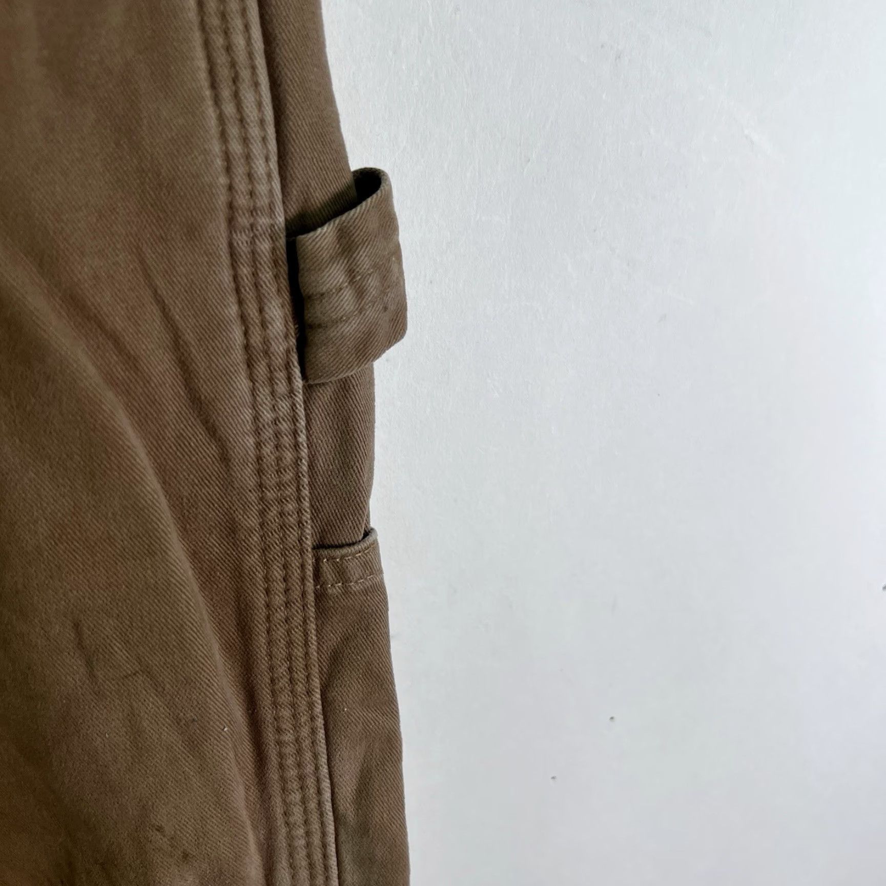 Carhartt VINTAGE Carhartt Lined Carpenter Pants Mens Size 33x30 Brown Canvas Relaxed Fit Workwear 90s Size US 33 - 5 Thumbnail