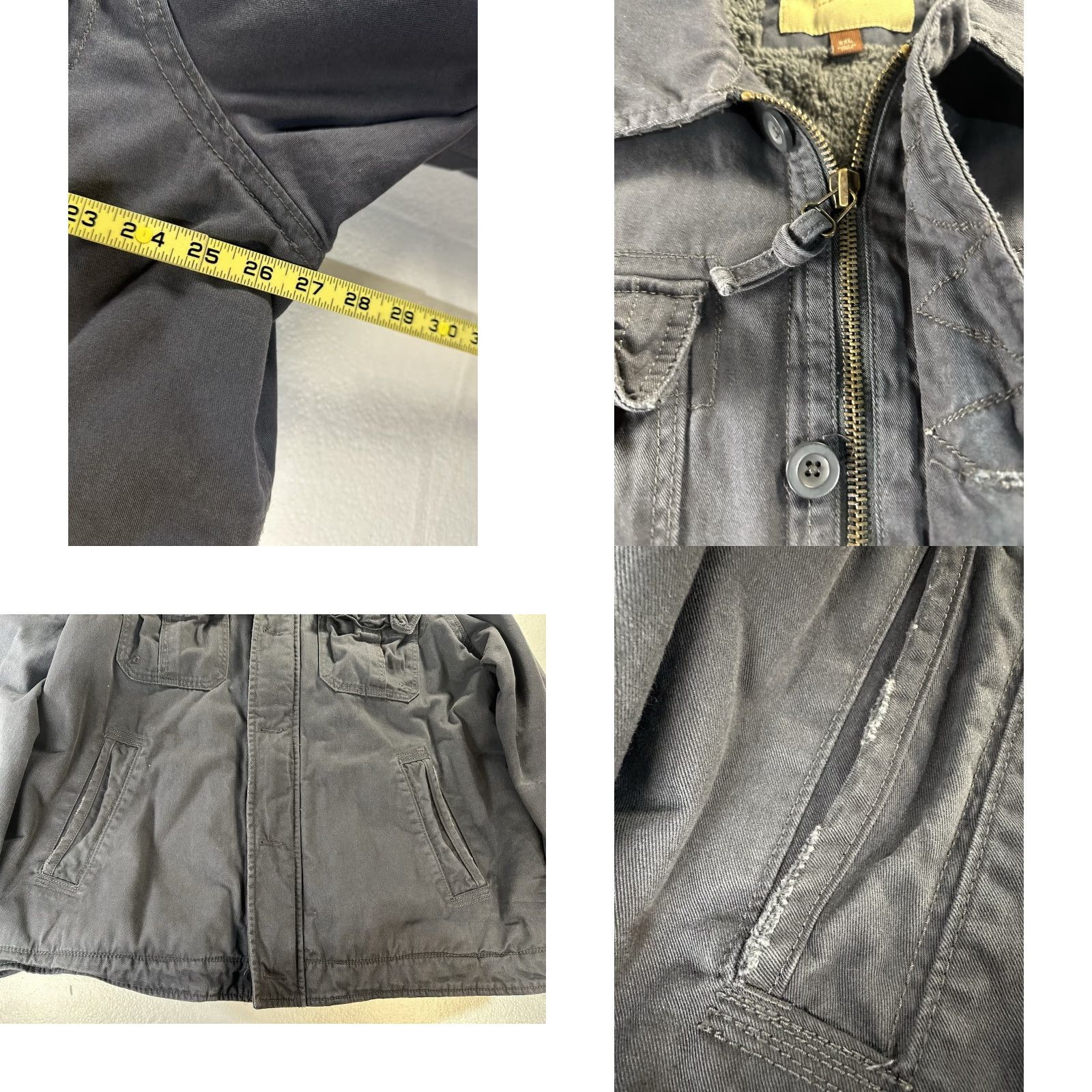 Vintage Sonoma Jacket Mens 2XL Gray Full Zip Lined Workwear Chore Coat Size US XXL / EU 58 / 5 - 8 Thumbnail