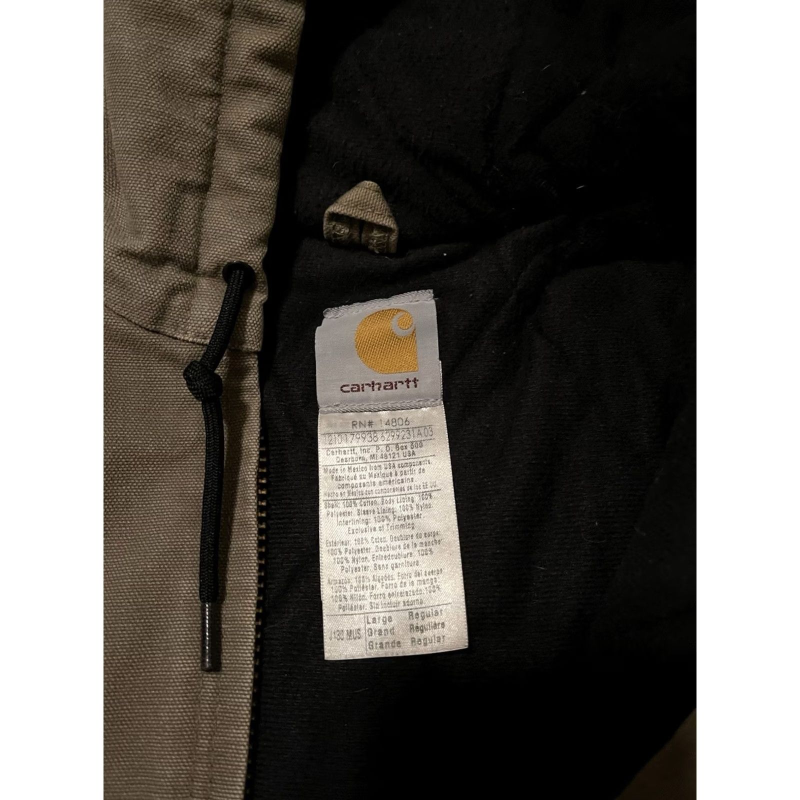 Carhartt VINTAGE Carhartt J130 MUS Mushroom Workwear Quilted Bomber Jacket Men's Large Size US L / EU 52-54 / 3 - 5 Thumbnail