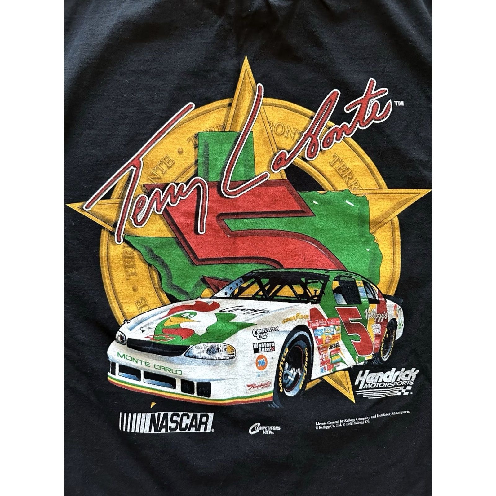 Chase Authentics VINTAGE Chase Authentics Nascar Tee Shirt Mens 90s Black Size M Racing Logo Graphic Print Size US M / EU 48-50 / 2 - 6 Thumbnail
