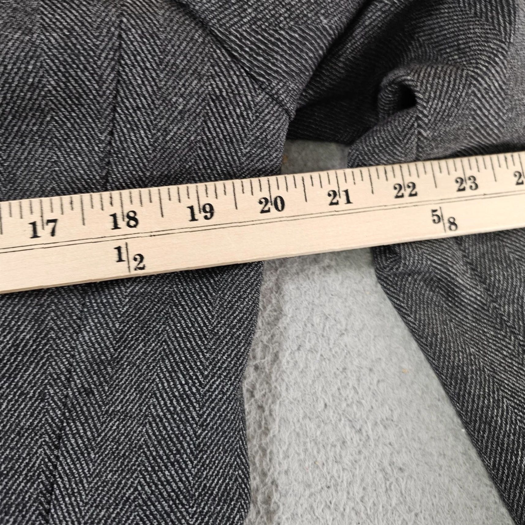 H&M H&M Blazer Sport Coat Mens S Gray Herringbone Tweed Regular Fit Jacket Size 36R - 6 Thumbnail