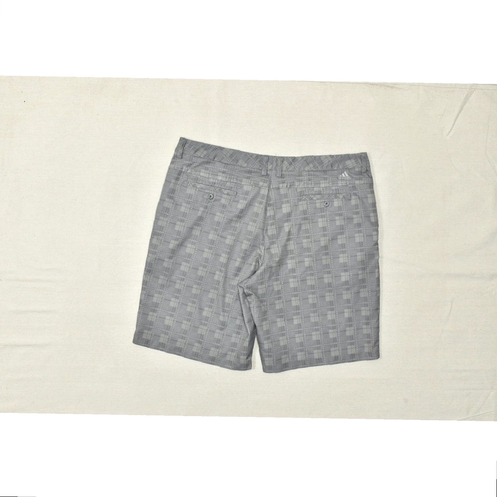 Adidas Adidas ClimaLite Men Gray Plaid Golf Chino Shorts Regular Size 40 Polyester Size US 40 / EU 56 - 8 Thumbnail