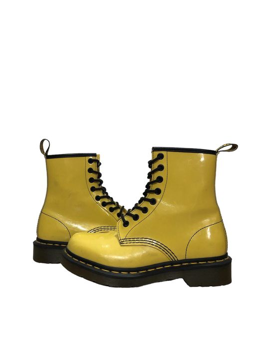 Yellow doc martens hot sale size 6