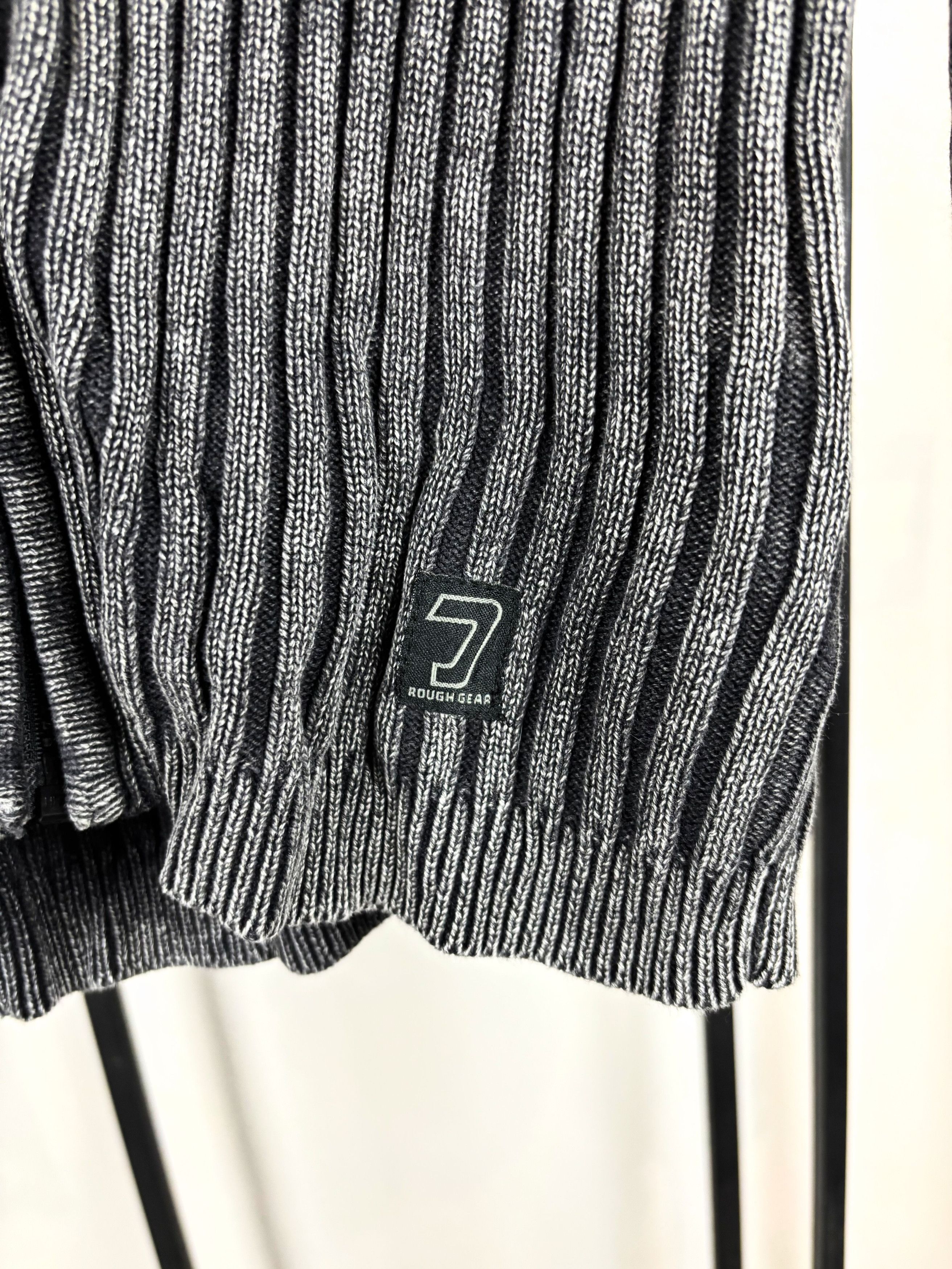 Vintage Vintage Ribbed Knit Zip Sweater Slim Fit Y2K Streetwear Size US M / EU 48-50 / 2 - 6 Thumbnail